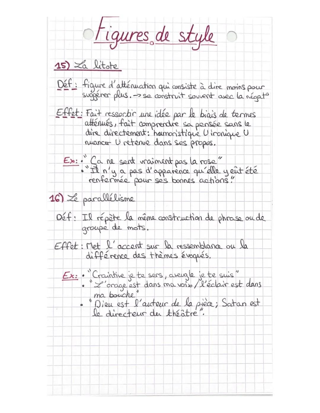 français : Les courants
littéraire
L'humanisme (1530-1570) Montaigne, Rabelais
mise en avant de l'être humain (éduc, philo antique, suprémat