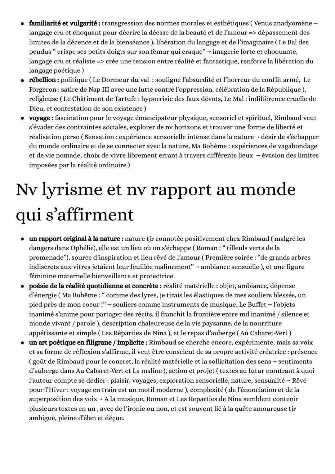 LES CAHIERS DE DOUAI
Biographie + contexte
• Arthur Rimbaud : 1854-1891, né à Charleville, vit avec sa mère qui lui donne une éducation très