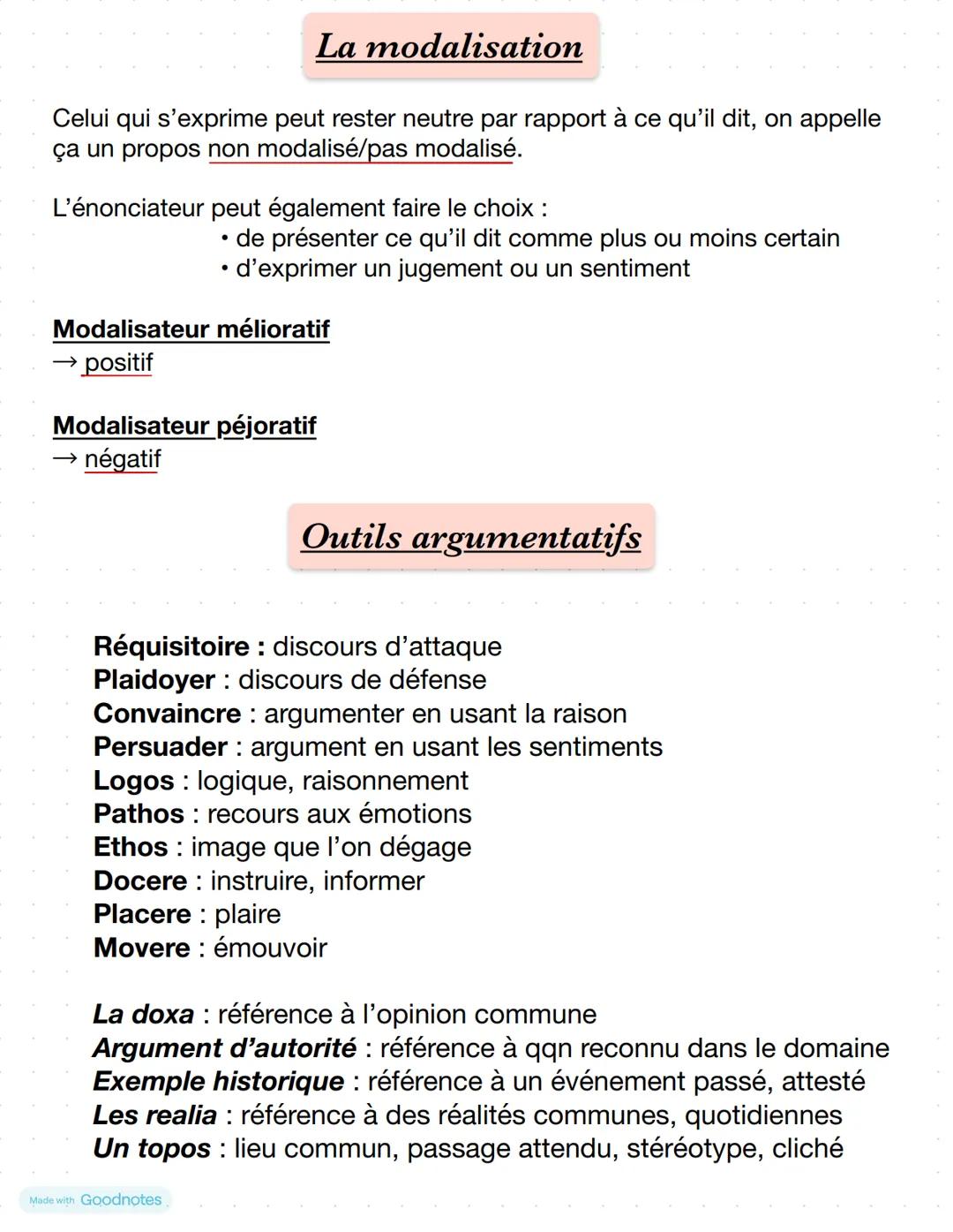 Made with Goodnotes
FRANÇAIS 1re Les figures de style
La comparaison
→ image rapprochant deux éléments, explicitée par un outil comparatif
e
