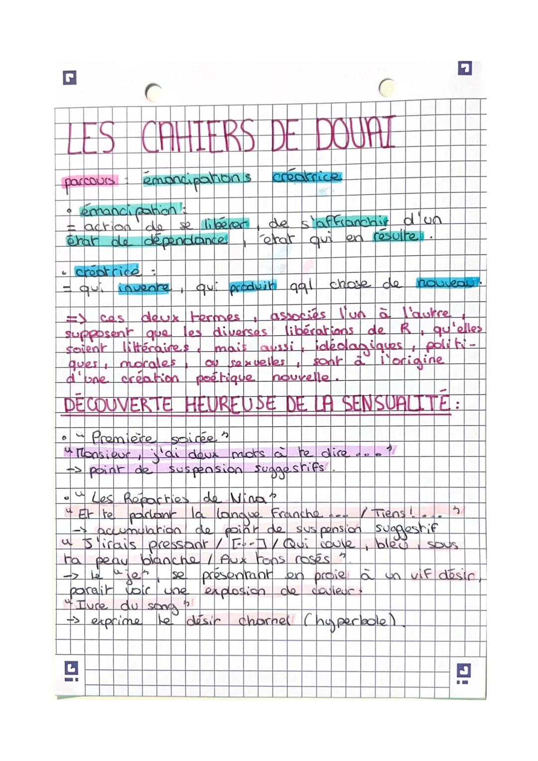 dissertation « les cahiers de douai »
