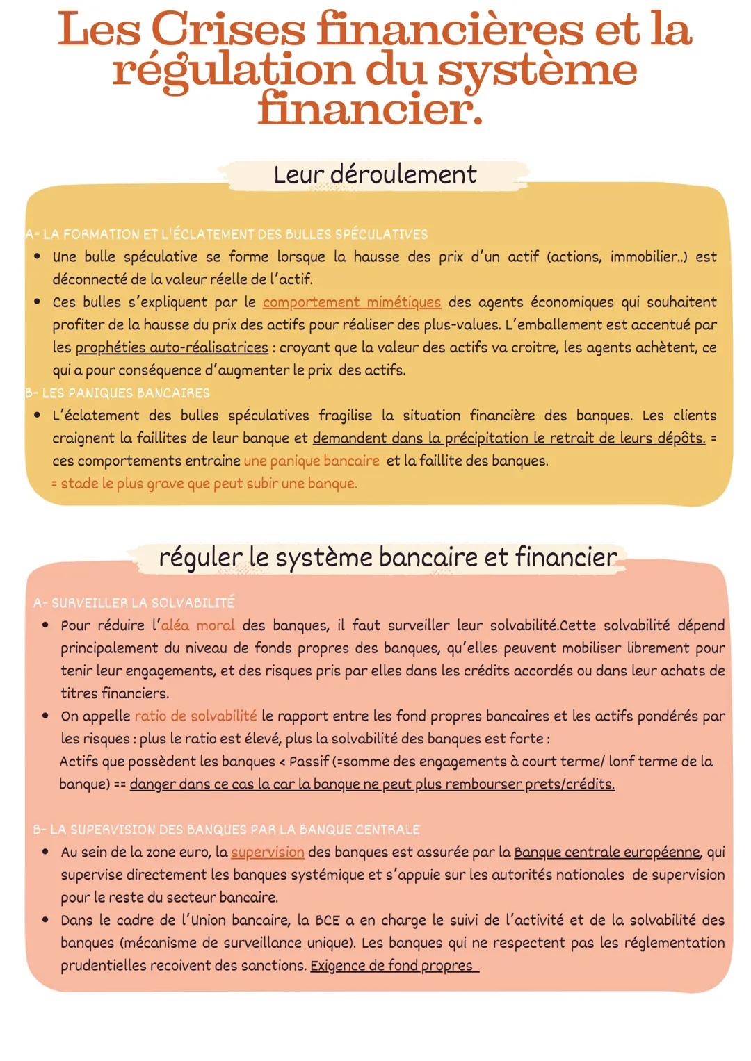 # SES
LES CRISES FINANCIÈRES
ET LA RÉGULATION DU
SYSTÈME FINANCIER
Chapitre 3 # Les Crises financières et la
régulation du système
financi