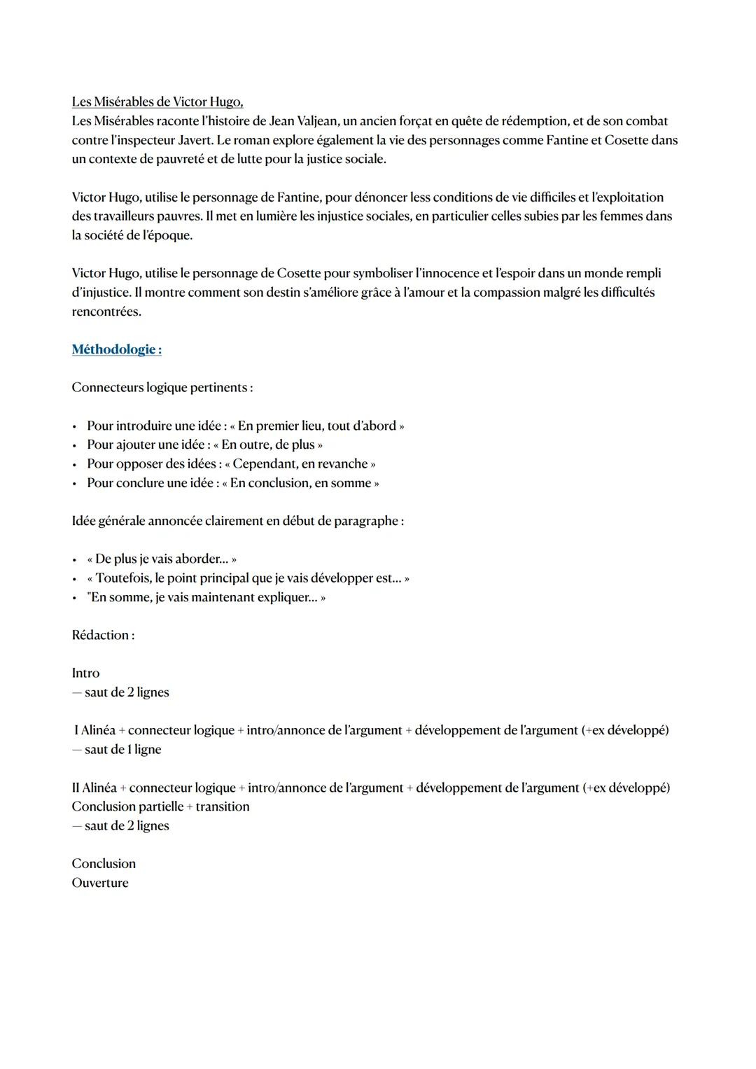 Exemple + Culture personnelle +
Méthodologie bac de Français
A dire dans le bac:
Amorce bac essai :
Depuis des siècles, le combat pour l'éga
