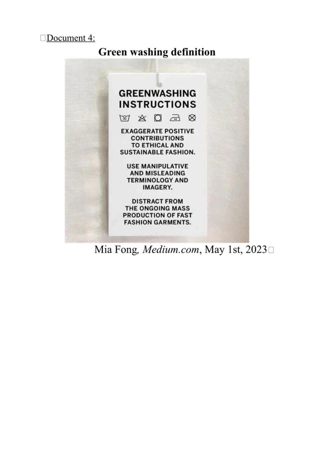 Epreuve orale spécialité amc
Fast-fashion: how to reconcile environmental, social
and economic challenges?
Document 1: "The Social and Envir