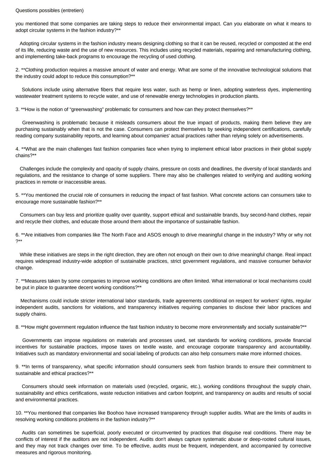 Epreuve orale spécialité amc
Fast-fashion: how to reconcile environmental, social
and economic challenges?
Document 1: "The Social and Envir