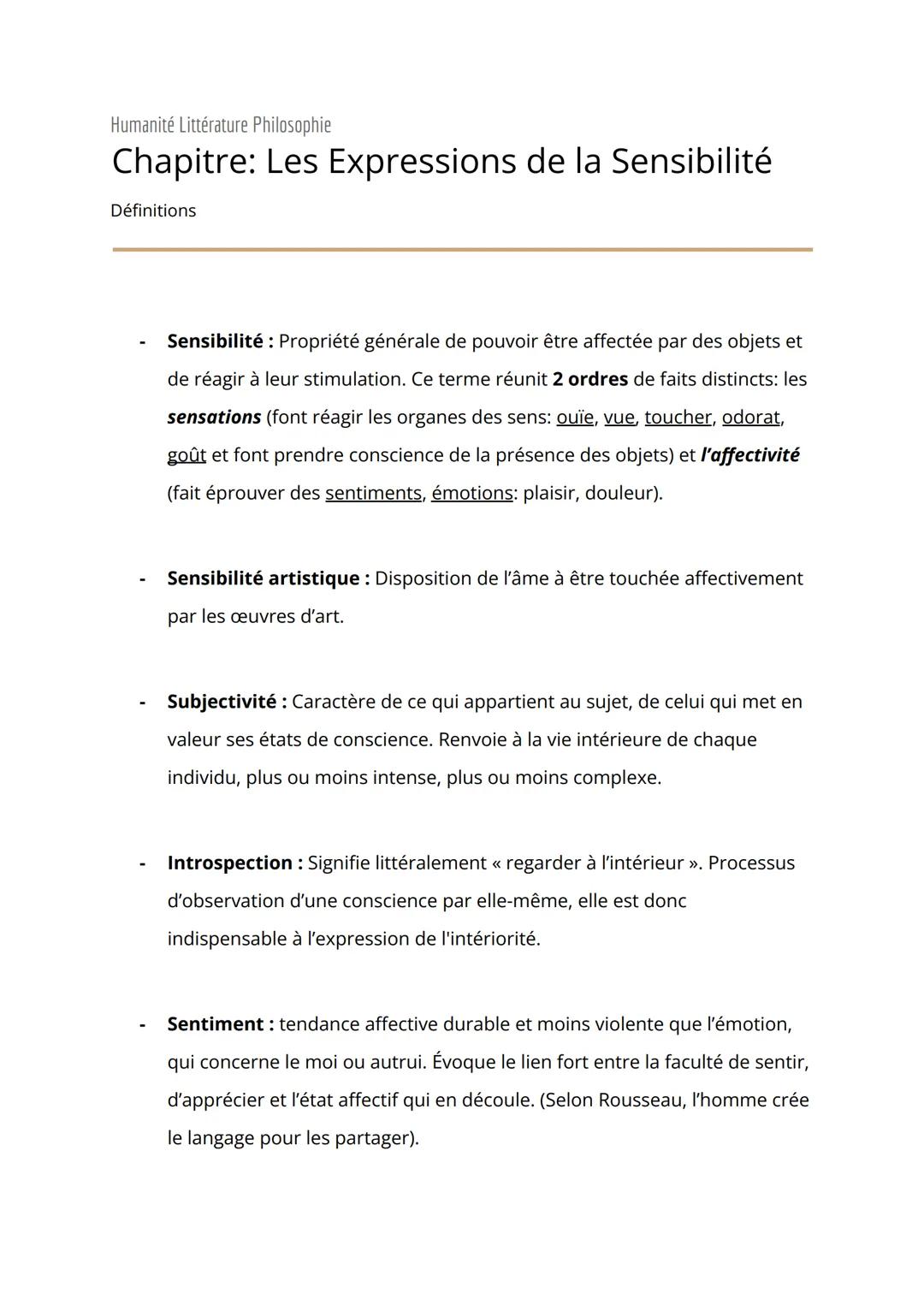 Humanité Littérature Philosophie
# Chapitre: Éducation Transmission
## Émancipation
Définitions
- Éducation: Mise en œuvre des moyens de f
