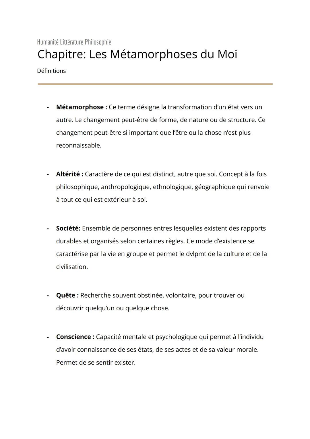 Humanité Littérature Philosophie
# Chapitre: Éducation Transmission
## Émancipation
Définitions
- Éducation: Mise en œuvre des moyens de f