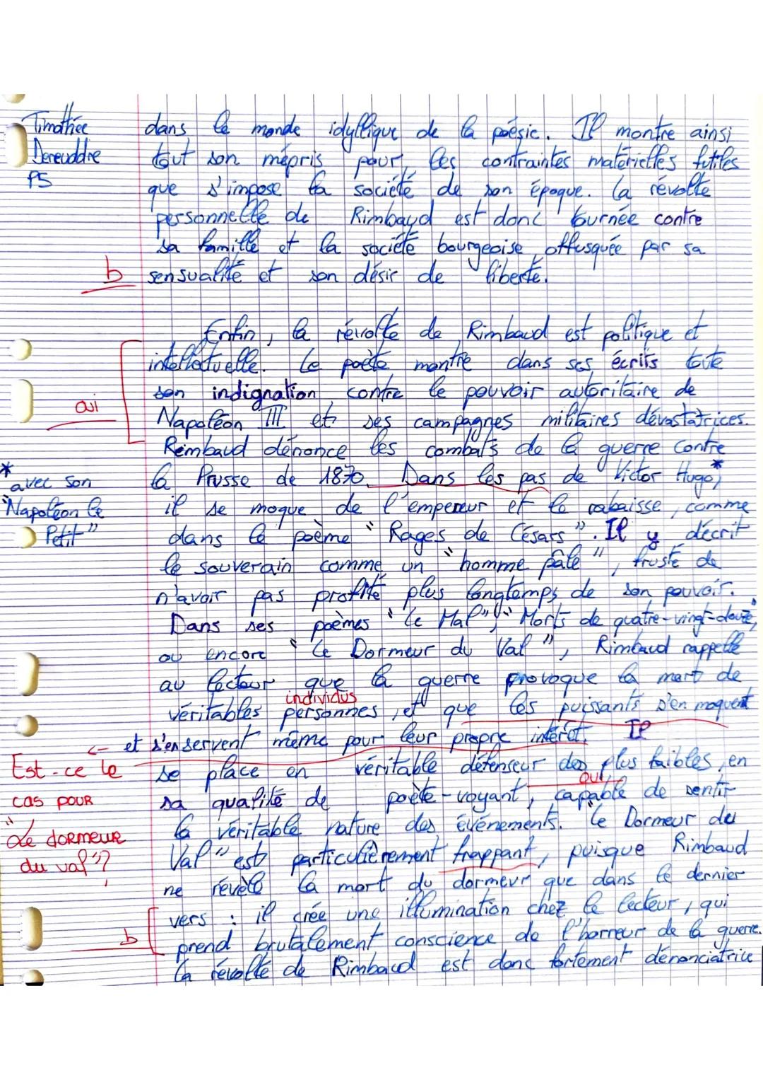 18
Timothée
Derendare
P5
b
1
Français - Dissertation
04/05124
Excellent travail Problématique et plan pertiments
Une bonne connaissance des