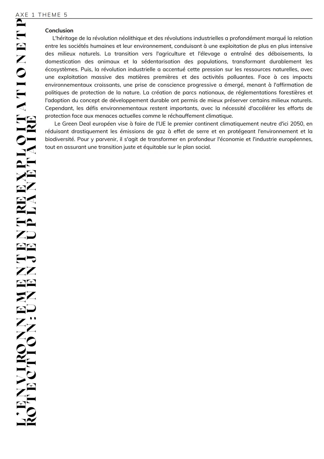 AXE 1 THEME 5
Introduction
"Nous n'héritons pas de la Terre de nos parents, nous l'empruntons à nos enfants." Antoine de Saint
Exupéry
La