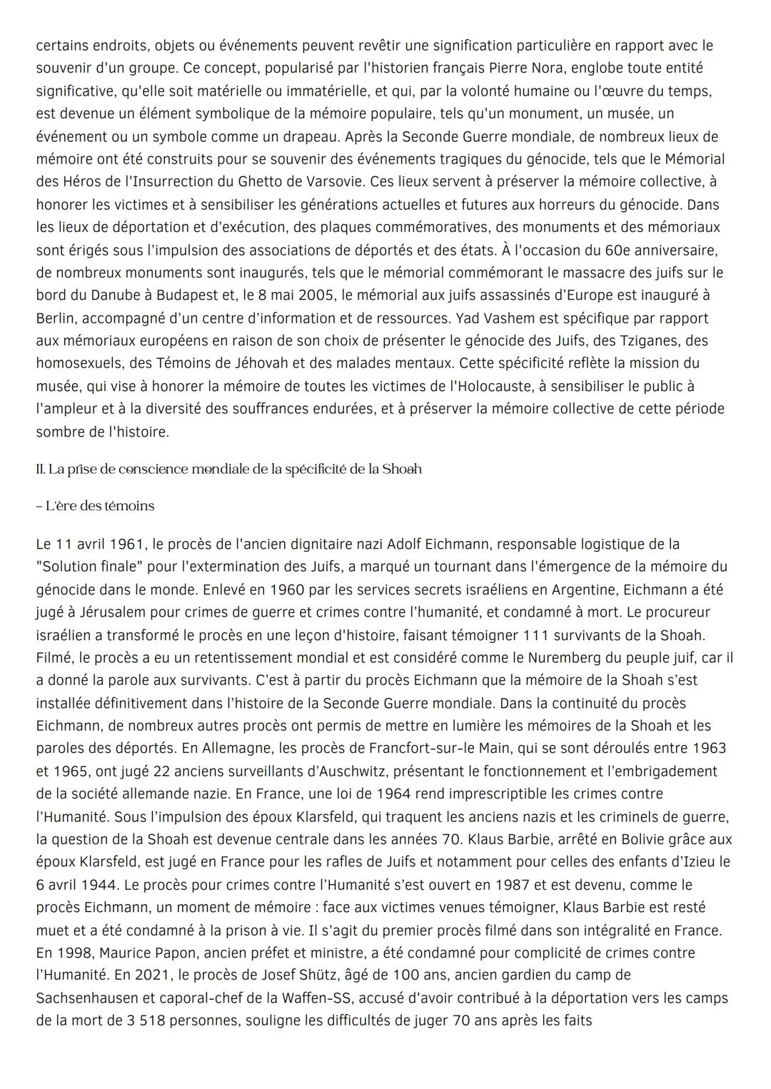 # HISTOIRE ET MÉMOIRE
L'histoire et les mémoires du génocide des juifs et des tsiganes
Introduction
La phrase "Si la mémoire divise, l'Hi