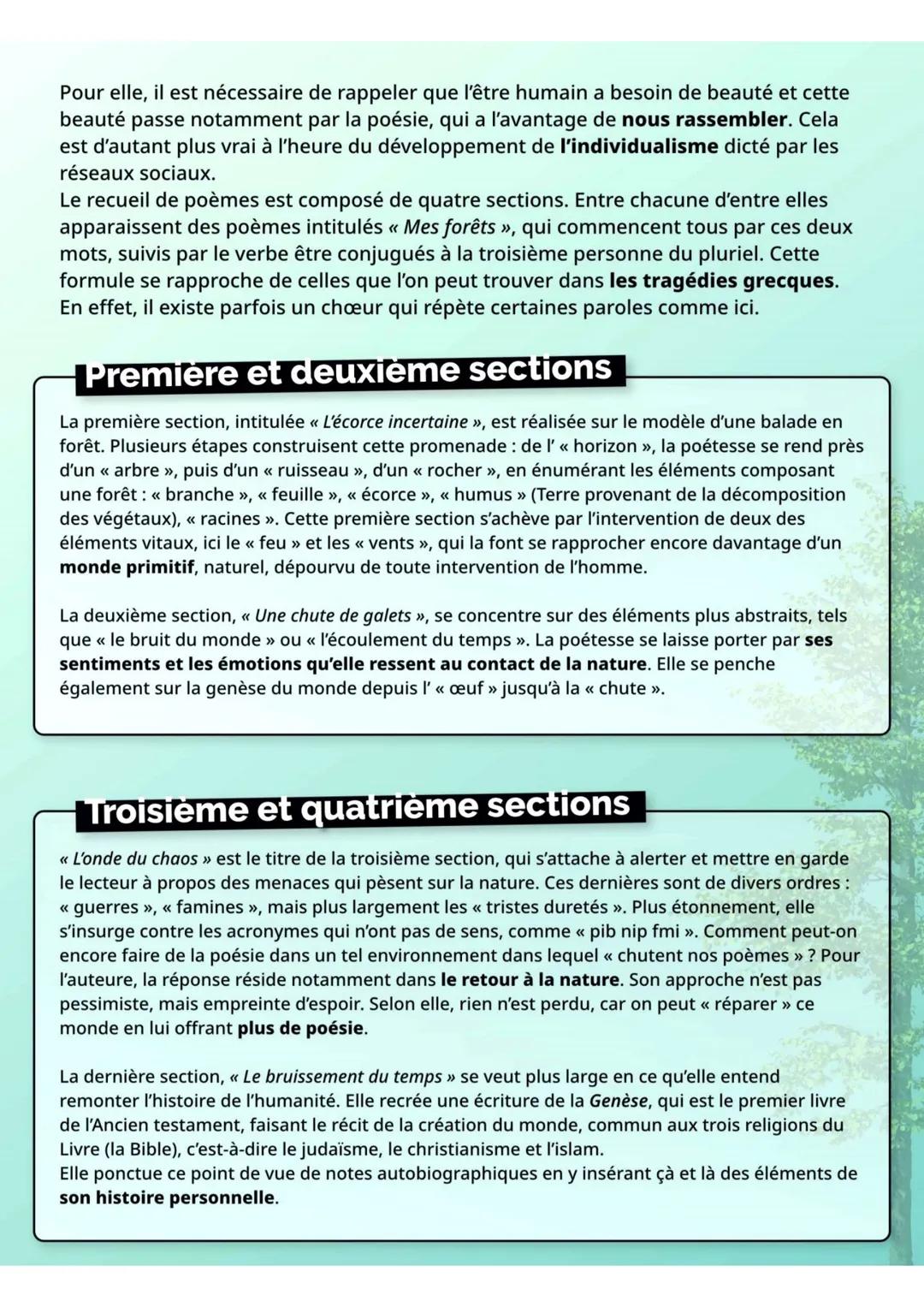 Mes forêts
Hélène Dorion
Qui est Hélène Dorion?
Hélène Dorion est une écrivaine québécoise née en 1958. Ses romans,
écrits en français, conn