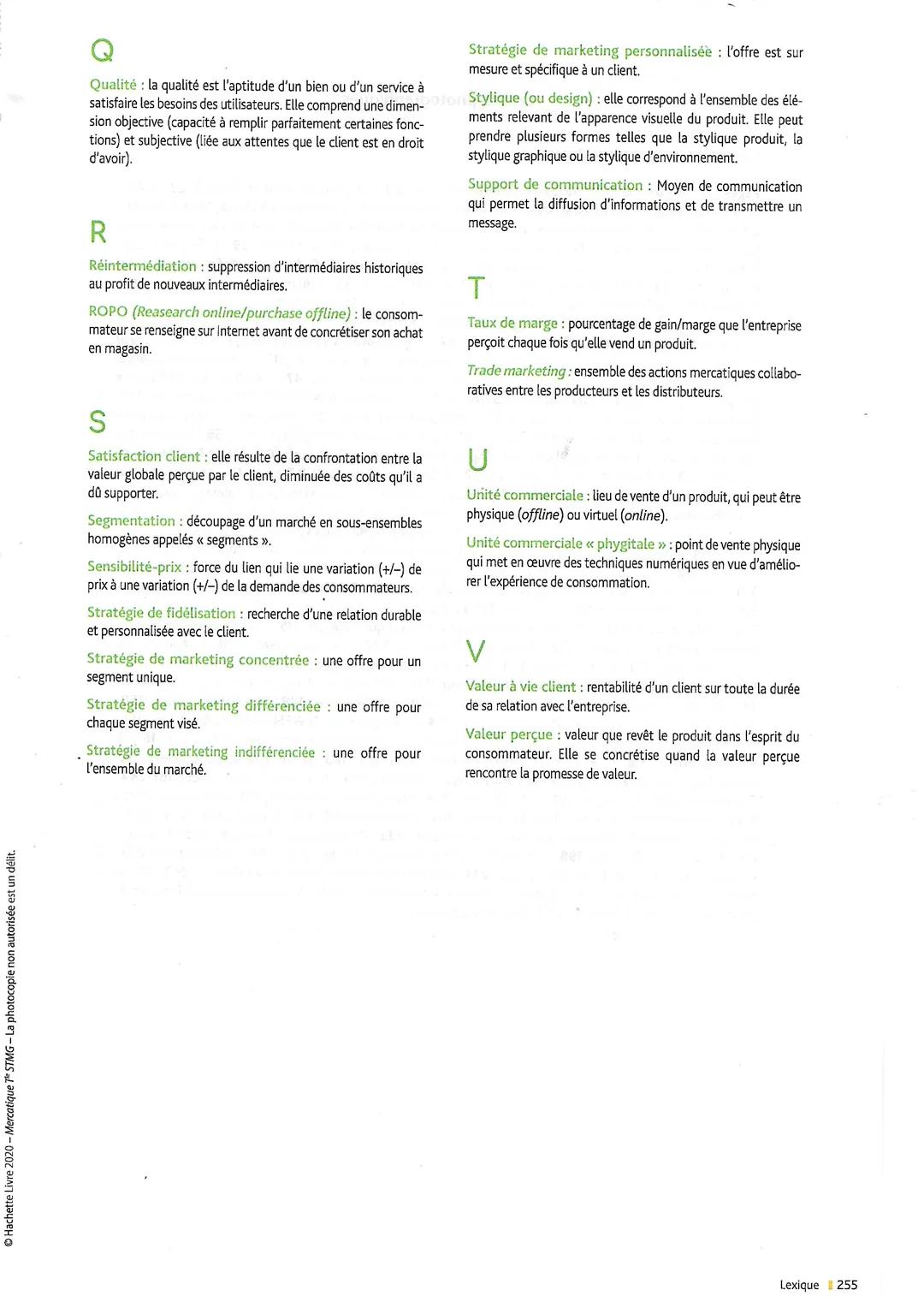 LEXIQUE
A
Action de communication: mise en place d'un ou plusieurs
moyens de communication par une entreprise, en direction
d'une cible selo