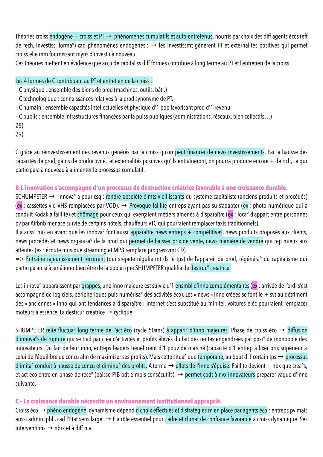 Chapitre 1: Quelles sont les sources et les défis de la croissance économique ?
I-Qu'est-ce que la croissance économique et quelles sont ses