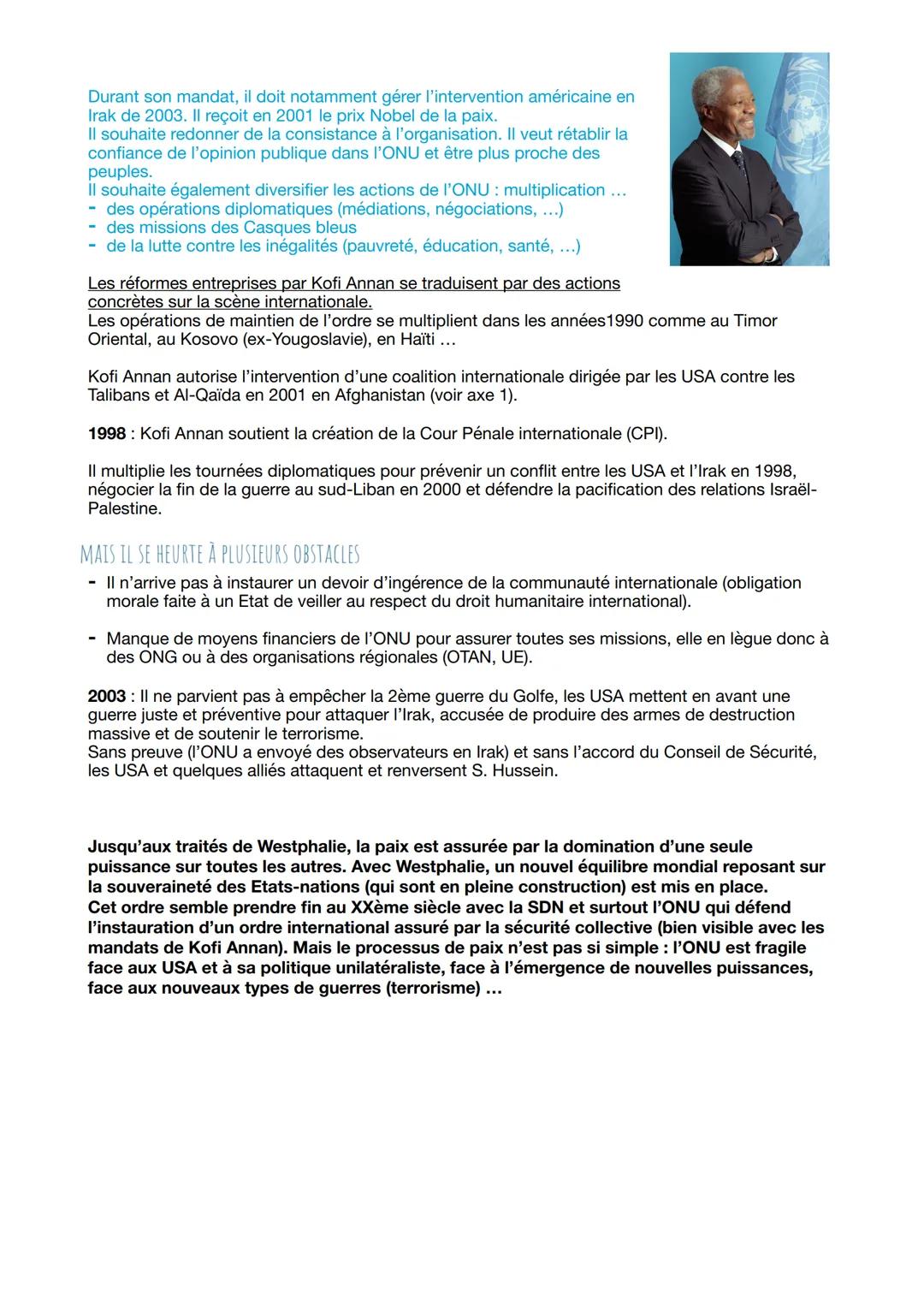 AXE 2: LE DÉFI DE LA CONSTRUCTION DE LA PAIX
Comment construire la paix et s'assurer qu'elle sera durable?
Qu'est-ce que la paix ?
La paix s