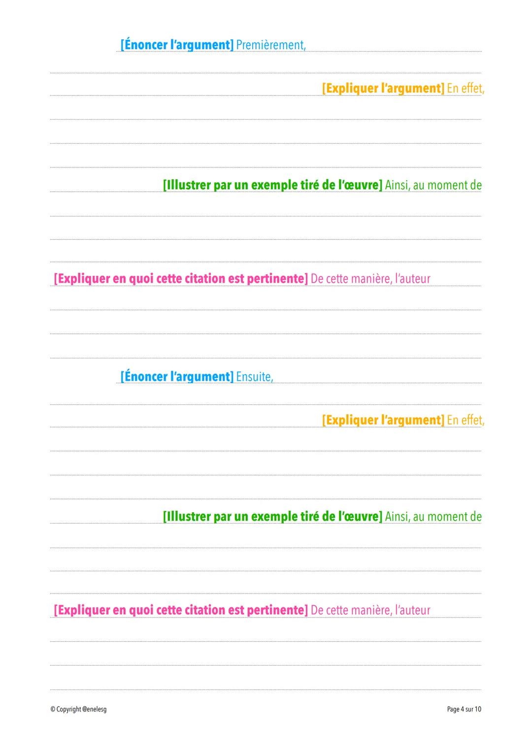 DISSERTATION
EXERCICE
I. ANALYSE DU SUJET & FORMULATION DE LA PROBLÉMATIQUE
1. La première étape est de réécrire le sujet ci-dessous.
EXEMPL