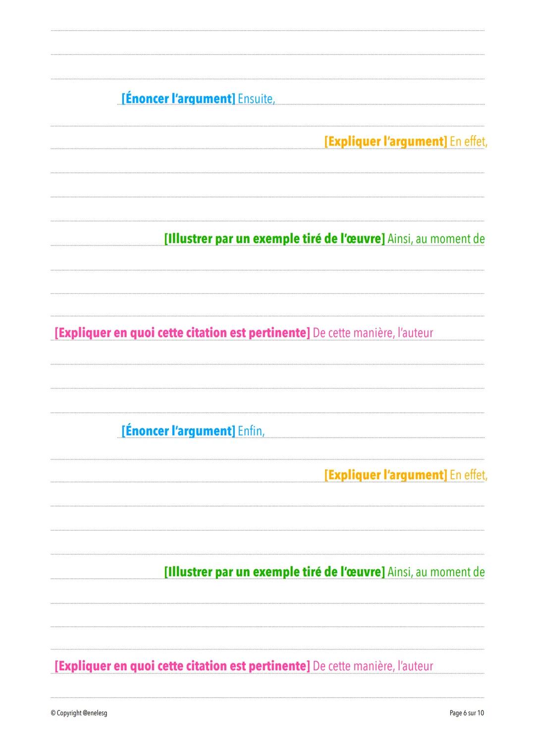 DISSERTATION
EXERCICE
I. ANALYSE DU SUJET & FORMULATION DE LA PROBLÉMATIQUE
1. La première étape est de réécrire le sujet ci-dessous.
EXEMPL