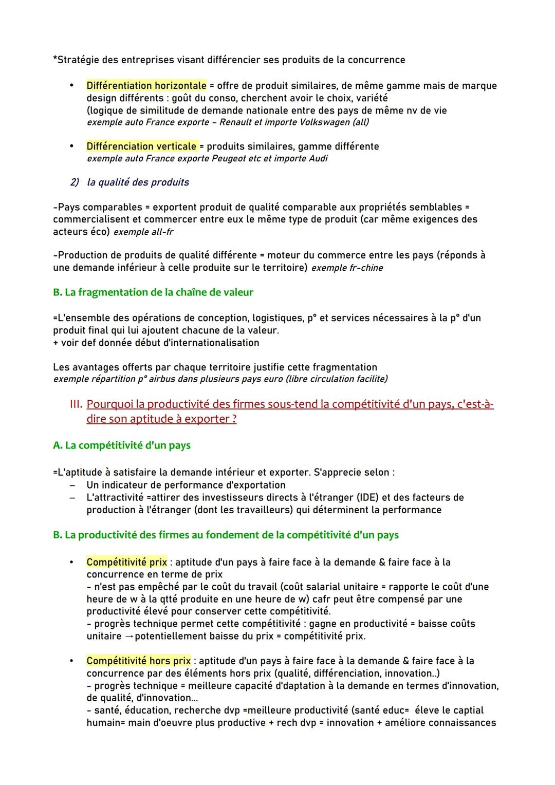 SES TERMINALE 6
- Les fondements du commerce international et -
- l'internationalisation de la production -
Commerce international: ensemb