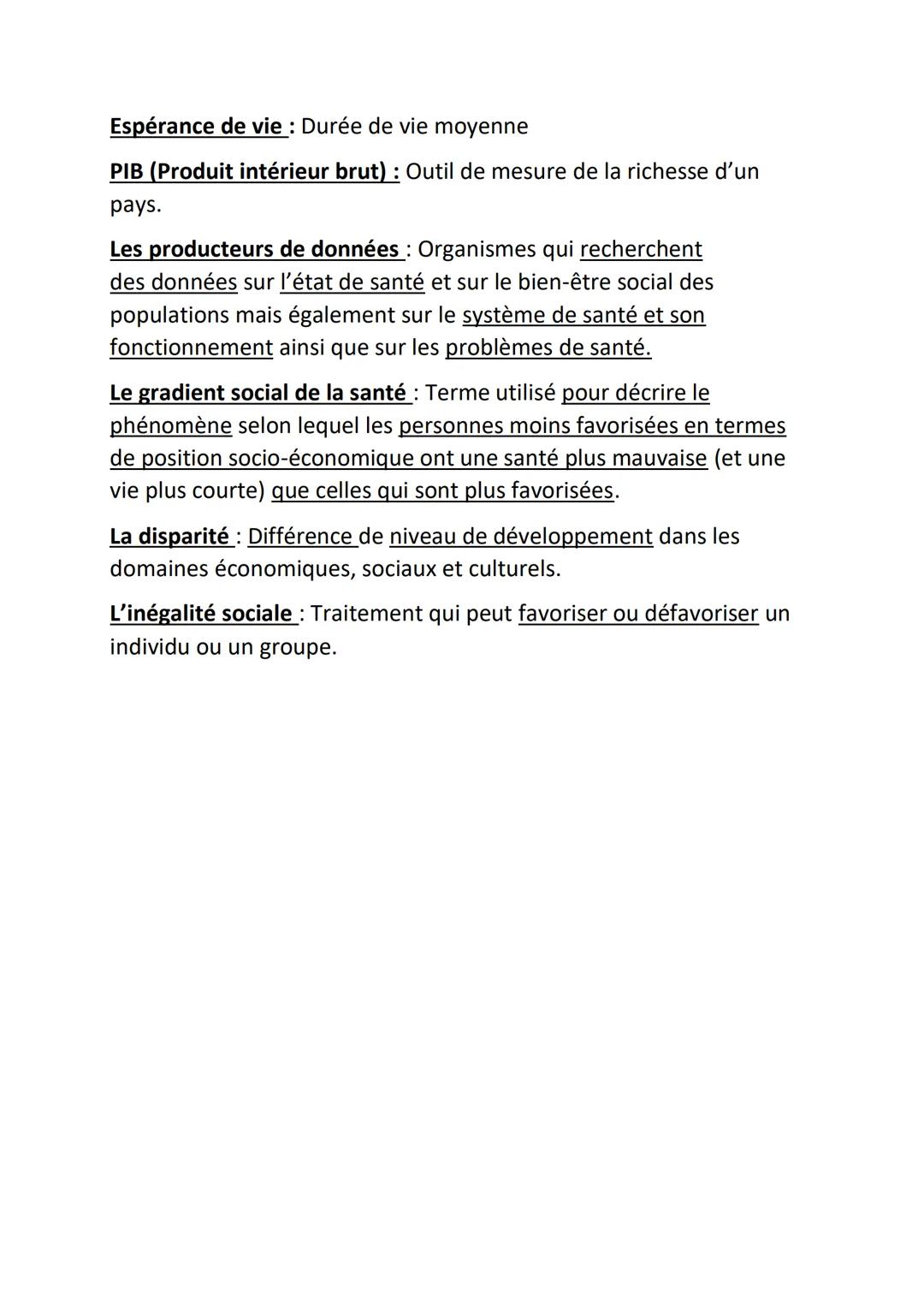 REPERTOIRE DEFINITIONS STSS
MODULE 1 SANTE, BIEN-ETRE ET COHESION
SOCIALE
CHAPITRE I: DE LA SANTE DES INDIVIDUS A
LA SANTE DE LA POPULATION