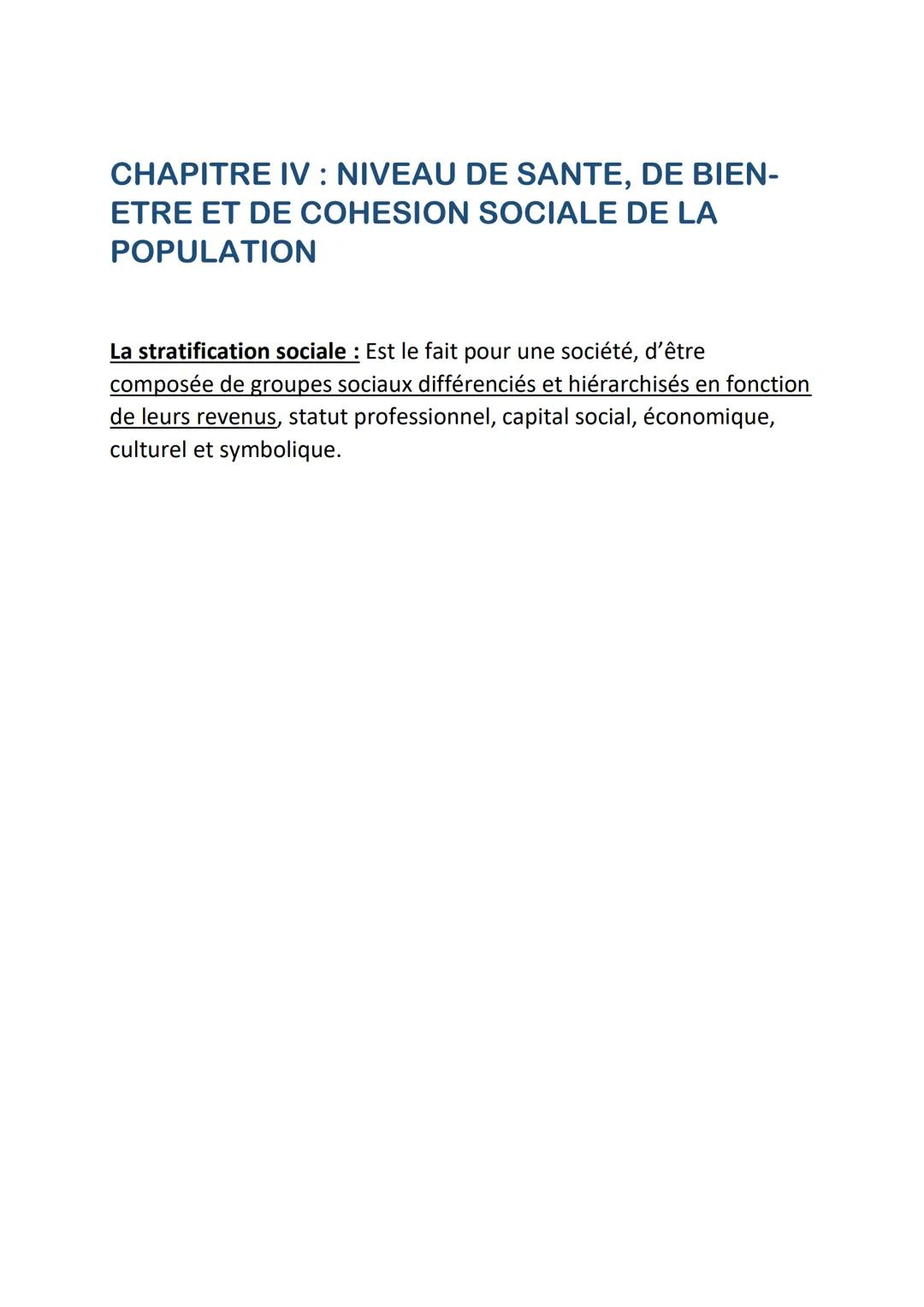 REPERTOIRE DEFINITIONS STSS
MODULE 1 SANTE, BIEN-ETRE ET COHESION
SOCIALE
CHAPITRE I: DE LA SANTE DES INDIVIDUS A
LA SANTE DE LA POPULATION