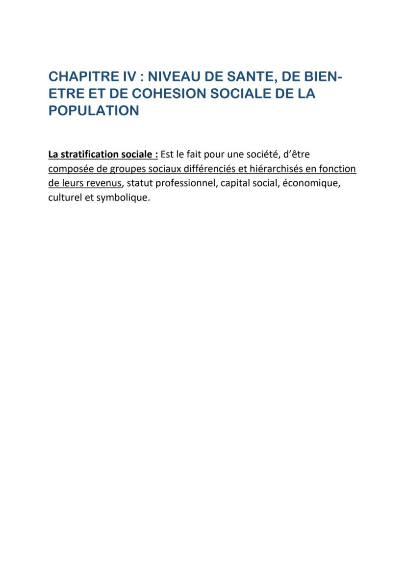 REPERTOIRE DEFINITIONS STSS
MODULE 1 SANTE, BIEN-ETRE ET COHESION
SOCIALE
CHAPITRE I: DE LA SANTE DES INDIVIDUS A
LA SANTE DE LA POPULATION