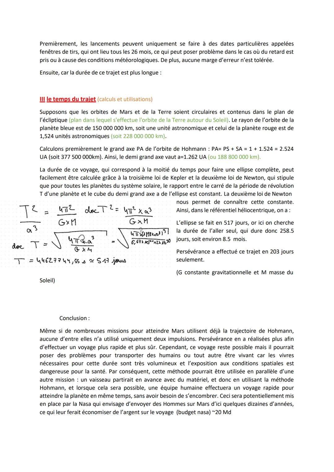 Comment faire un voyage jusque Mars de manière économe ?
I Introduction: contexte et problématique
Mars est une planète qui a intrigué les h