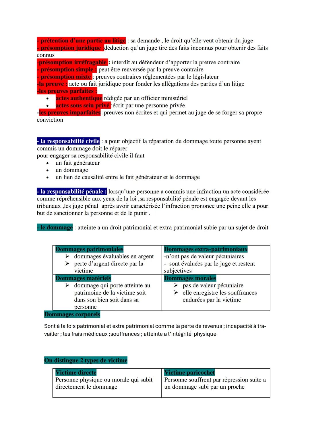 BAC DROIT
4 types d'obligations
- Obligation d'information : le débiteur est tenu d'informer au créancier des caractéristique
essentiels du