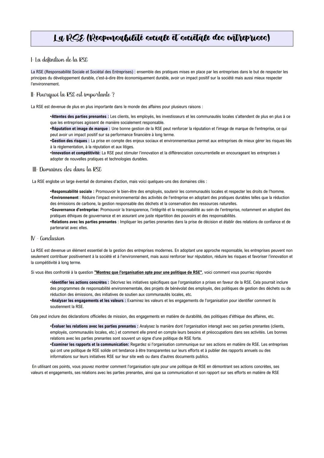 PROGRAMME DE PREMIÈRE MANAGEMENT La caractérisation
1) Types d'organisation
On distingue :
• Entreprise privée : entreprise appartenant à de