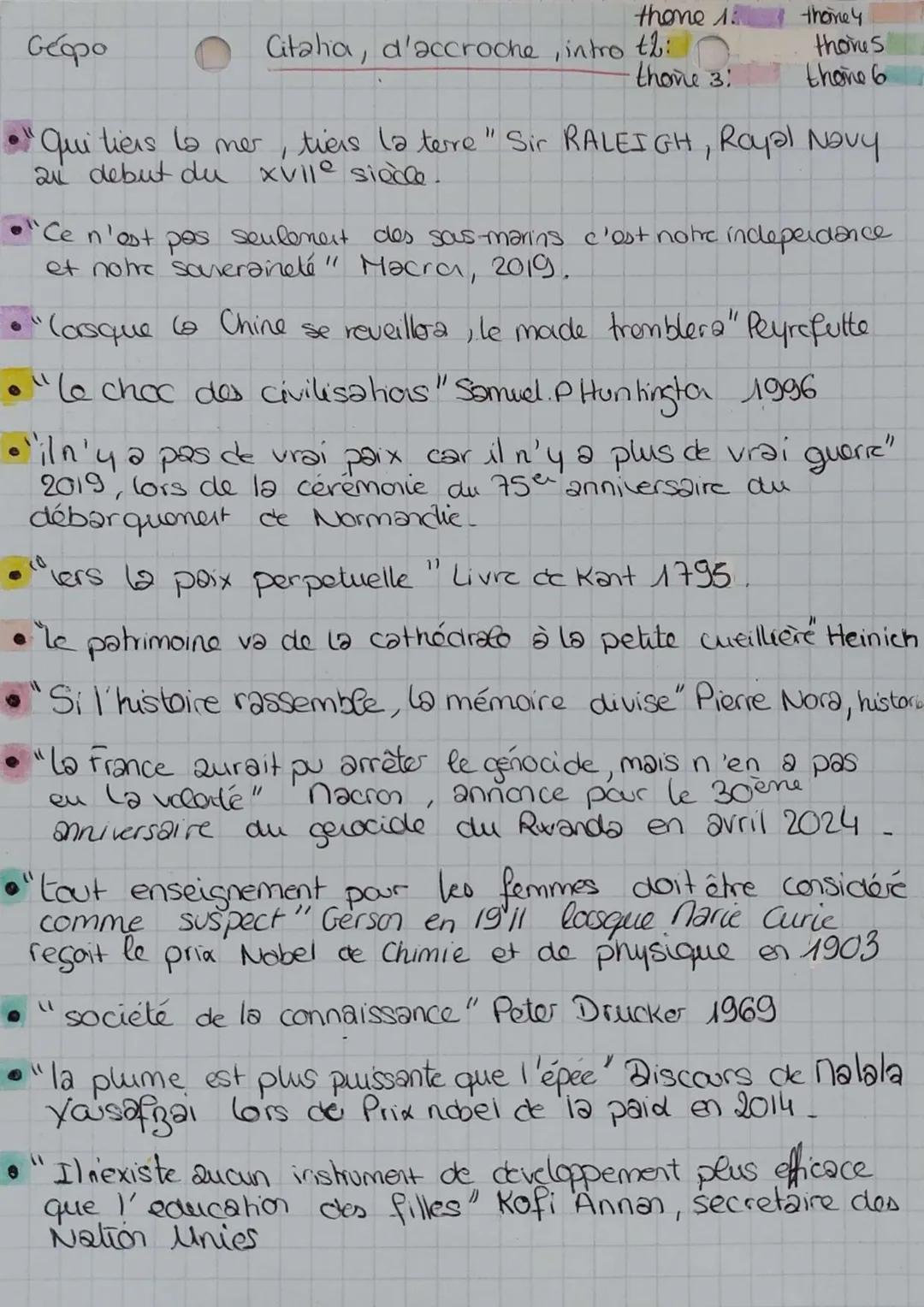 0
Géopo
qui tiens la
mer
Citaha, d'accroche, intro th:
theme 1
thome4
thones
thone 3:
thone 6
tiers la tere " Sir RALEIGH, Royal Navy.
24 de