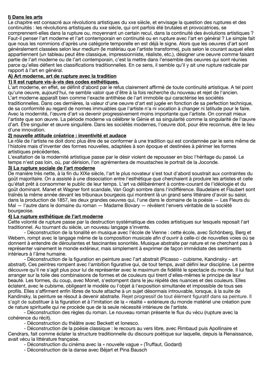 # Création, continuité et rupture
Le titre même de cette << notion >> (l'humanité en question) montre en lui-même toute la perplexité qui c