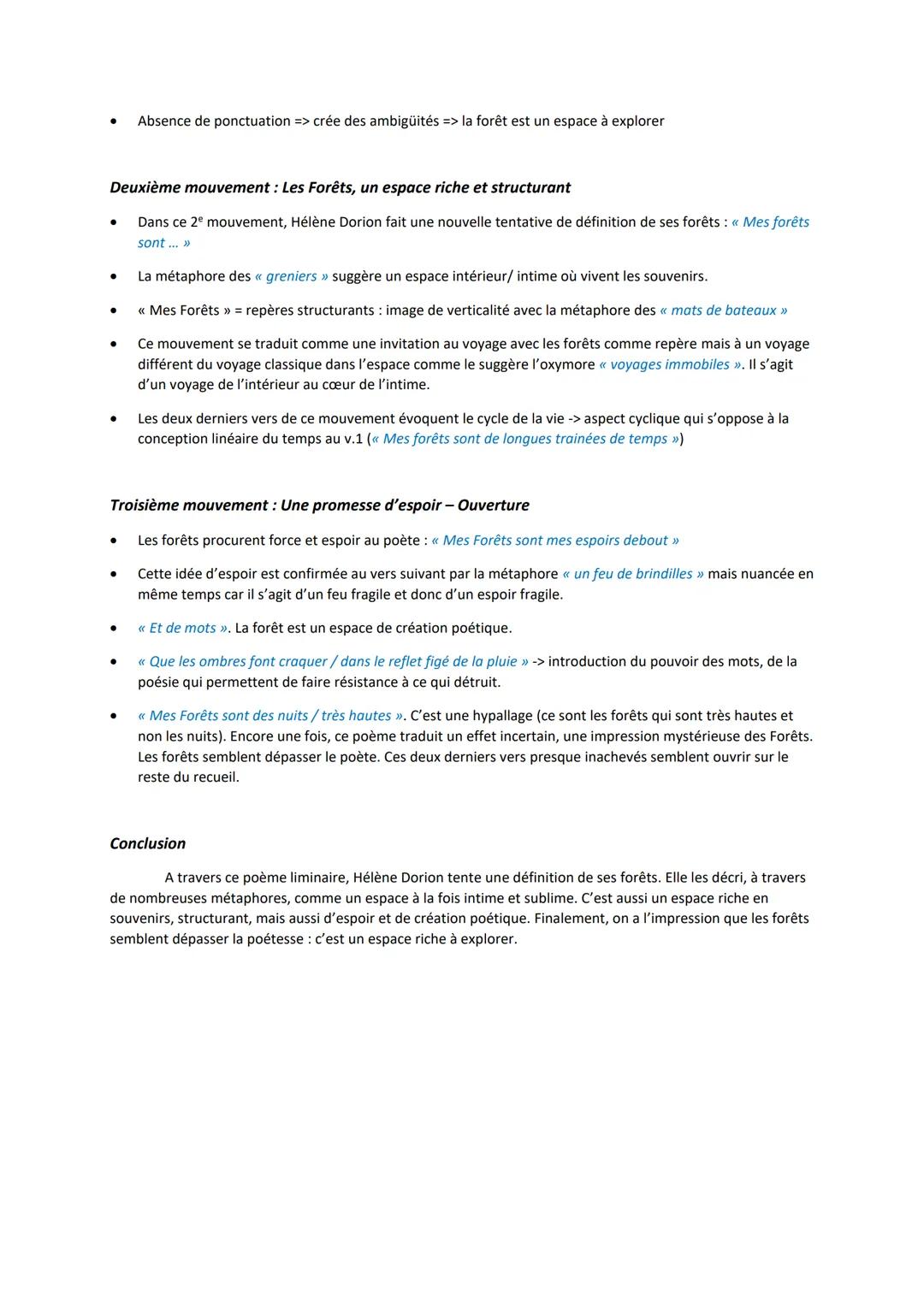 LECTURE ANALYTIQUE 1
Poème Liminaire
Introduction
Né en 1958 au Québec, Hélène Dorion publie son recueil poétique Mes Forets en 2021, rédigé