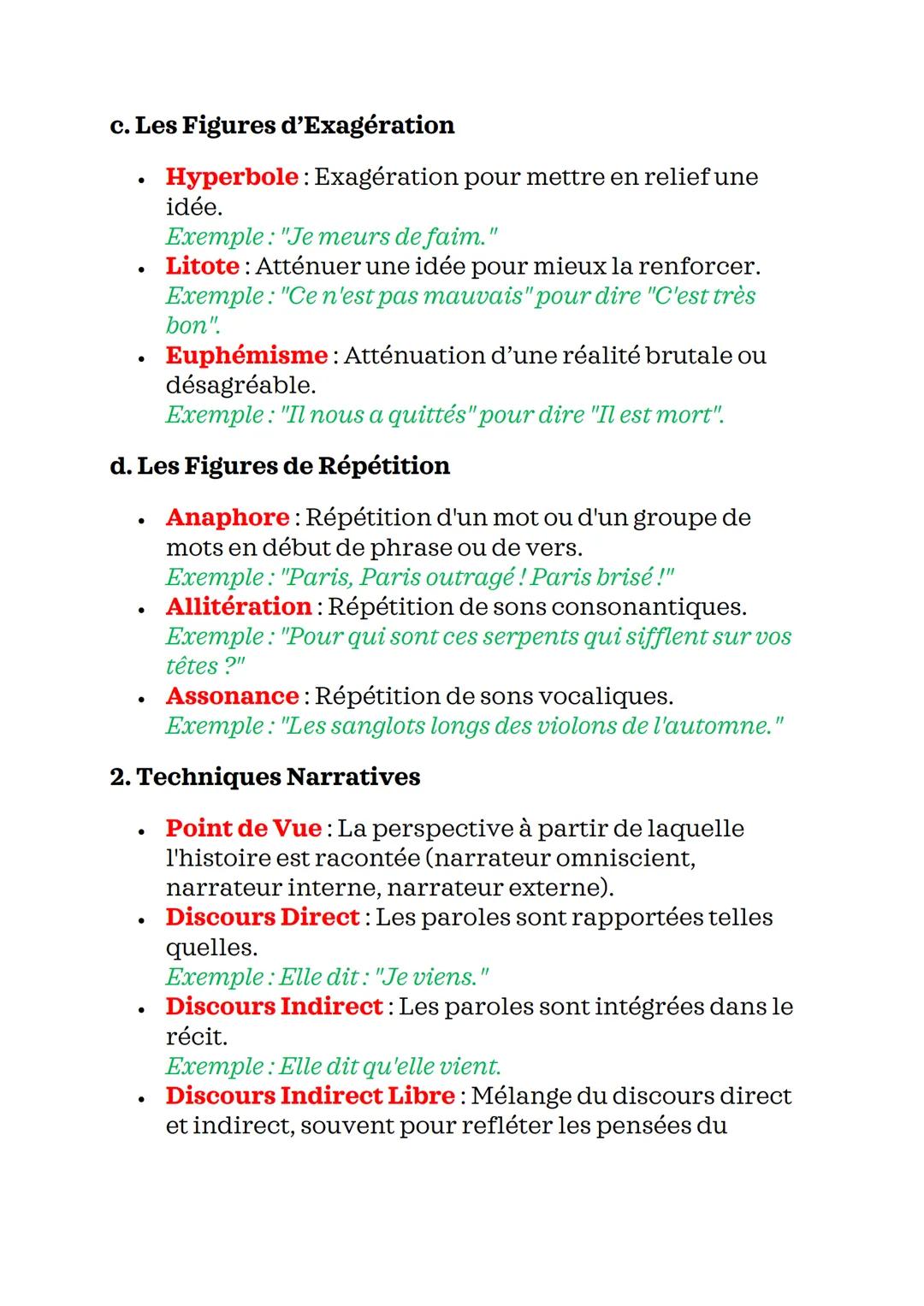 @keekeedebondy
Fiche de Révisions : Les Procédés Littéraires
Les procédés littéraires sont des outils utilisés par les
écrivains pour enrich
