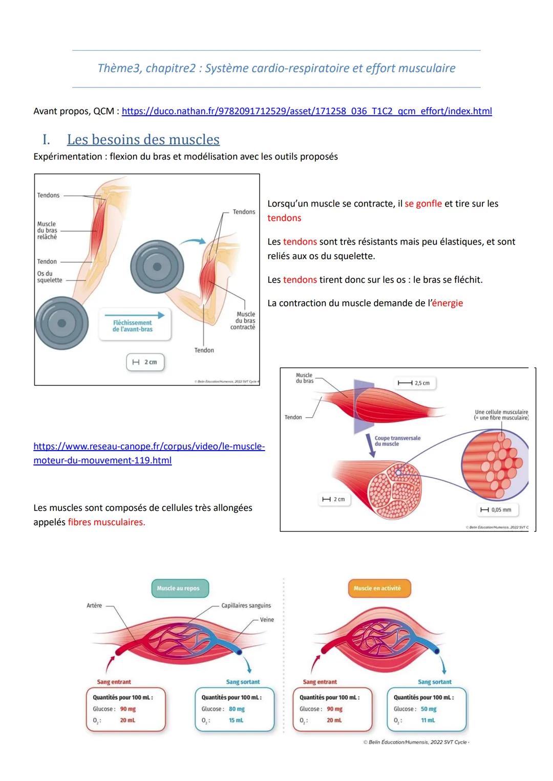 Thème3, chapitre2: Système cardio-respiratoire et effort musculaire
Avant propos, QCM: https://duco.nathan.fr/9782091712529/asset/171258 03