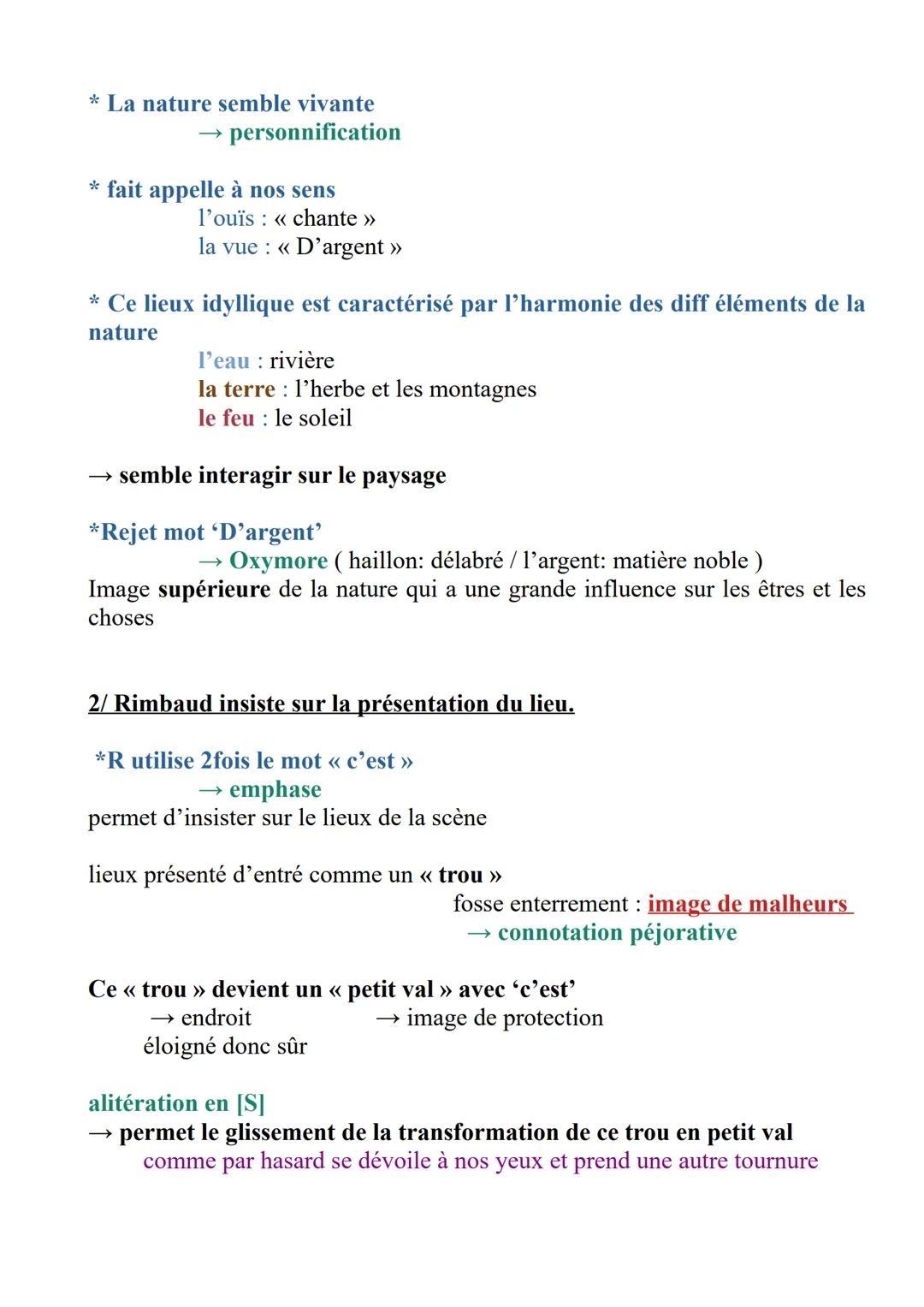 LE DORMEUR DU VAL
I. Intro
1/ Situation de l'auteur et de ses œuvres :
Arthur Rimbaud :
→ née à Charleville en 1854
→ Adolescent prodige
→ C