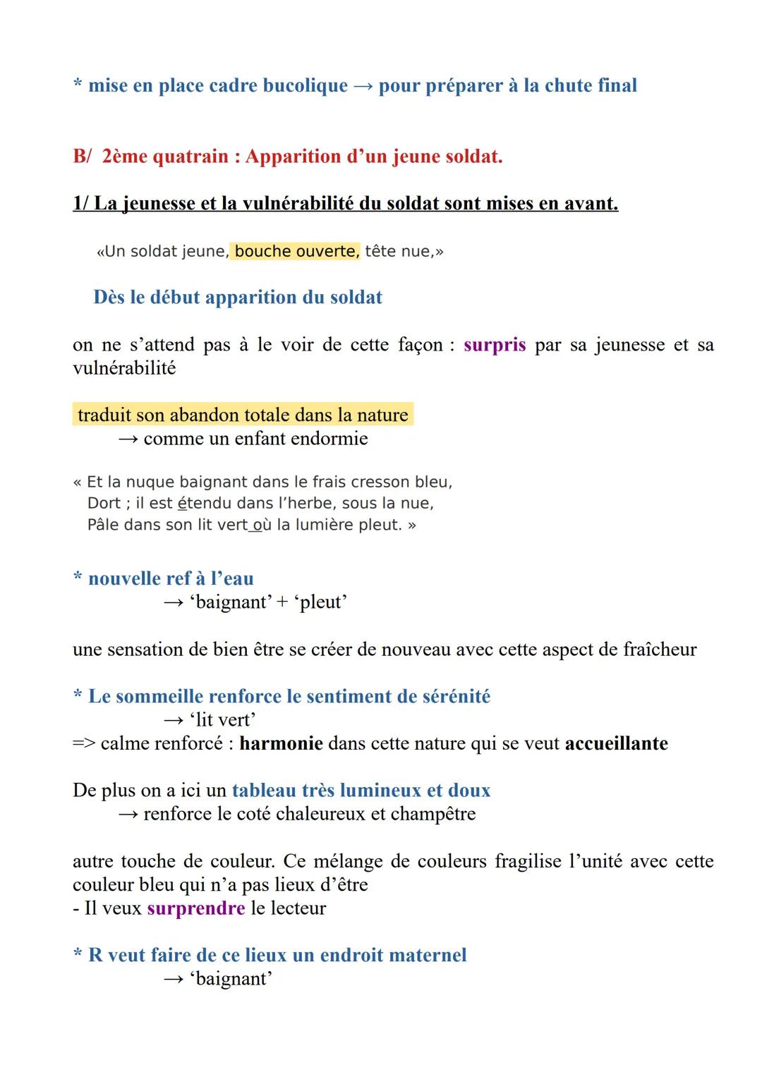 LE DORMEUR DU VAL
I. Intro
1/ Situation de l'auteur et de ses œuvres :
Arthur Rimbaud :
→ née à Charleville en 1854
→ Adolescent prodige
→ C