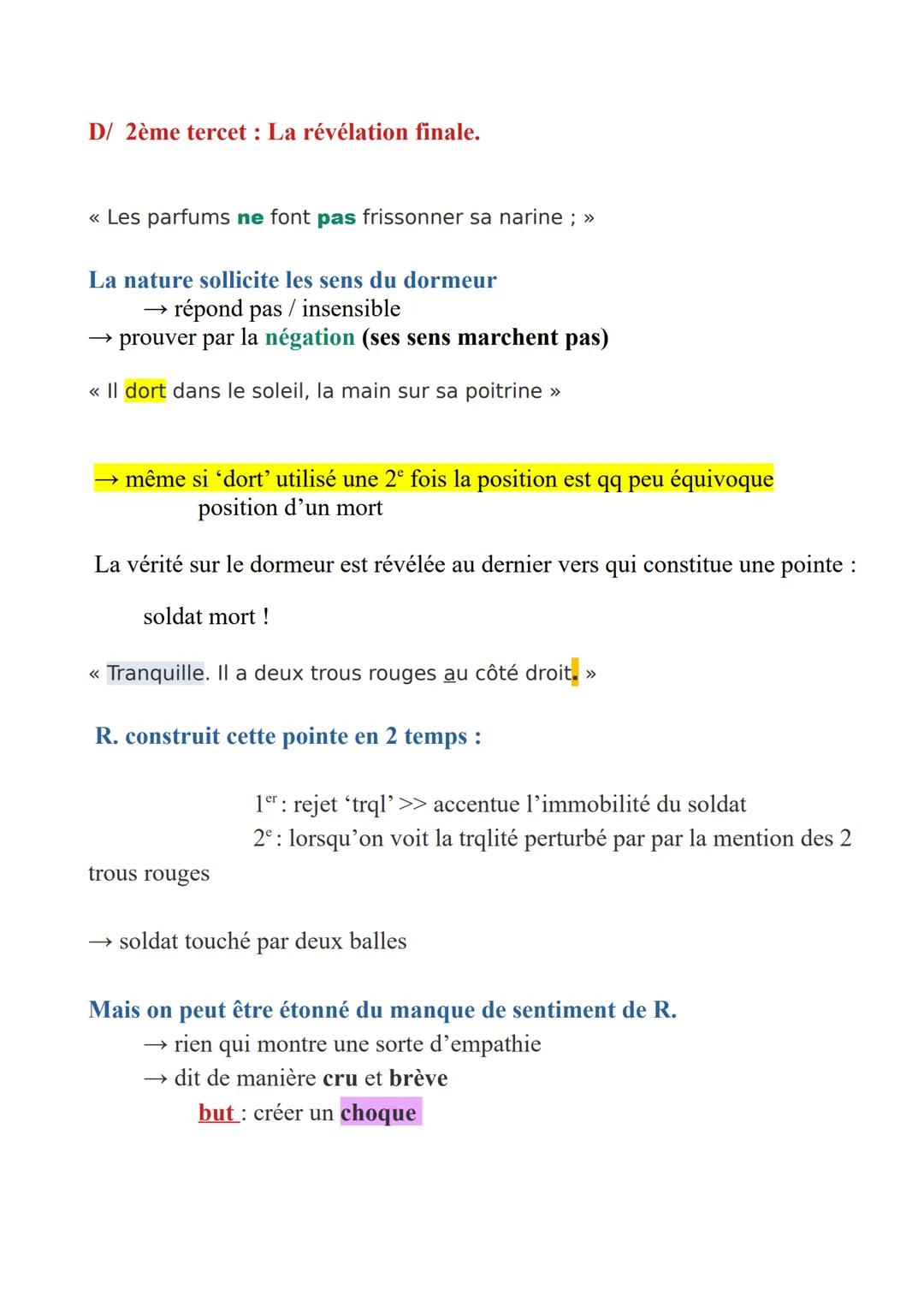 LE DORMEUR DU VAL
I. Intro
1/ Situation de l'auteur et de ses œuvres :
Arthur Rimbaud :
→ née à Charleville en 1854
→ Adolescent prodige
→ C
