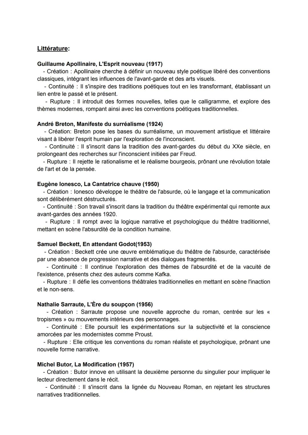 Mots clés
Création, Continuité, Rupture
pédagogie/autorité
⚫ académisme
archéologie du savoir
⚫ avant-garde
anticonformisme
.manifeste
Nouve