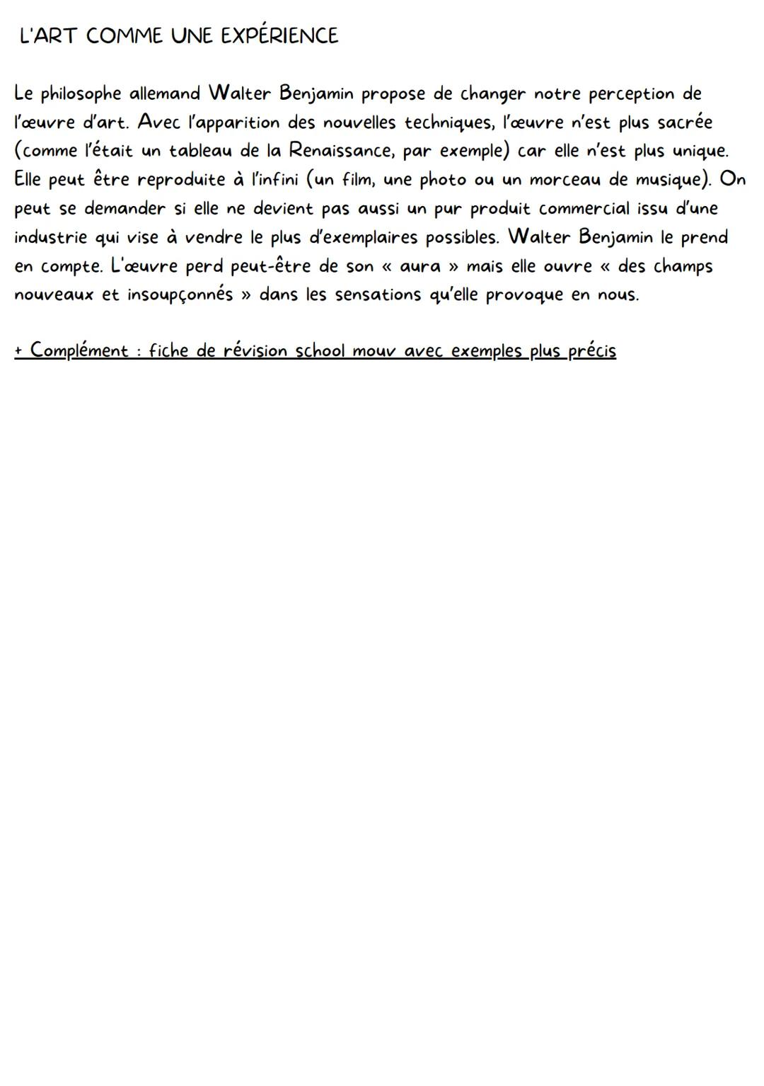 L'Art
Du latin ars et du grec techné, l'art désigne à la fois la technique au sens de savoir-faire
(médical, culinaire, etc.) et l'art au se