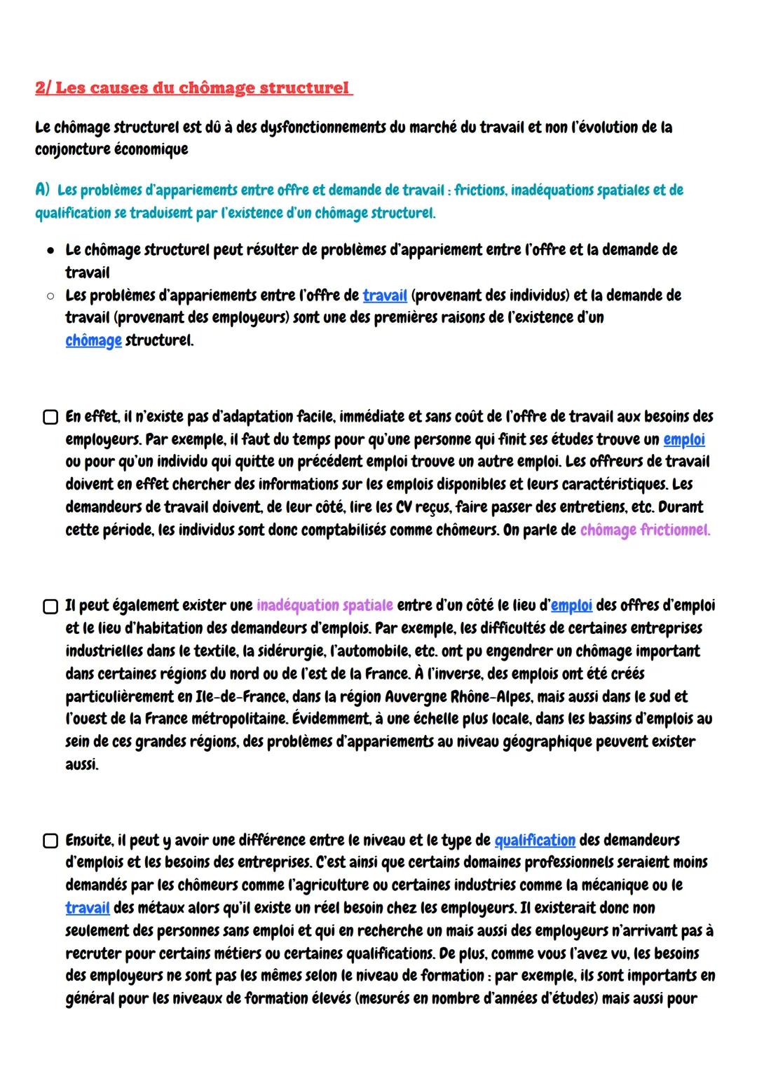 LOREM IPREM
Ses:
Comment lutter contre le chômage?
1/La mesure du chômage et du sous-emploi : des indicateurs pour
connaître la situation du