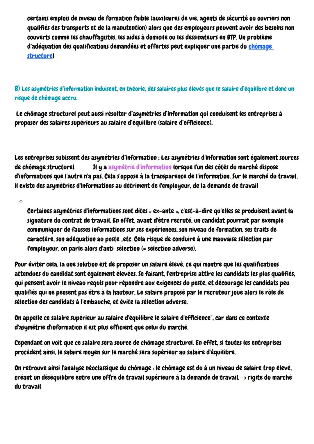 LOREM IPREM
Ses:
Comment lutter contre le chômage?
1/La mesure du chômage et du sous-emploi : des indicateurs pour
connaître la situation du
