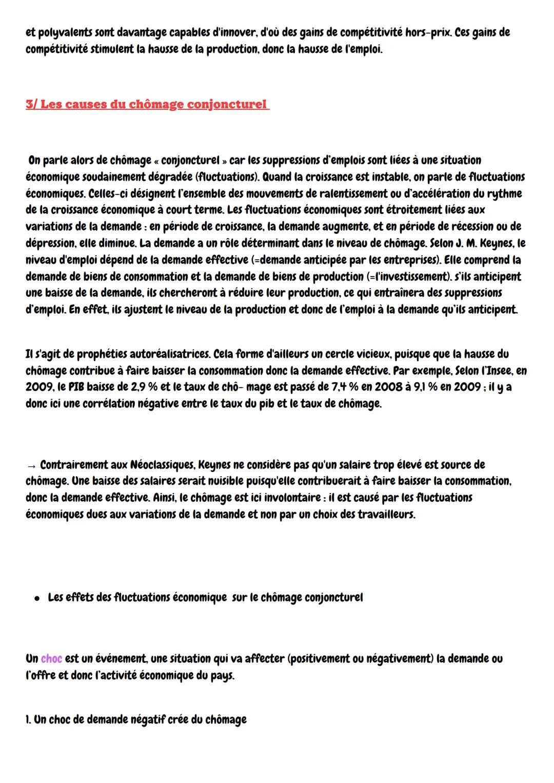 LOREM IPREM
Ses:
Comment lutter contre le chômage?
1/La mesure du chômage et du sous-emploi : des indicateurs pour
connaître la situation du