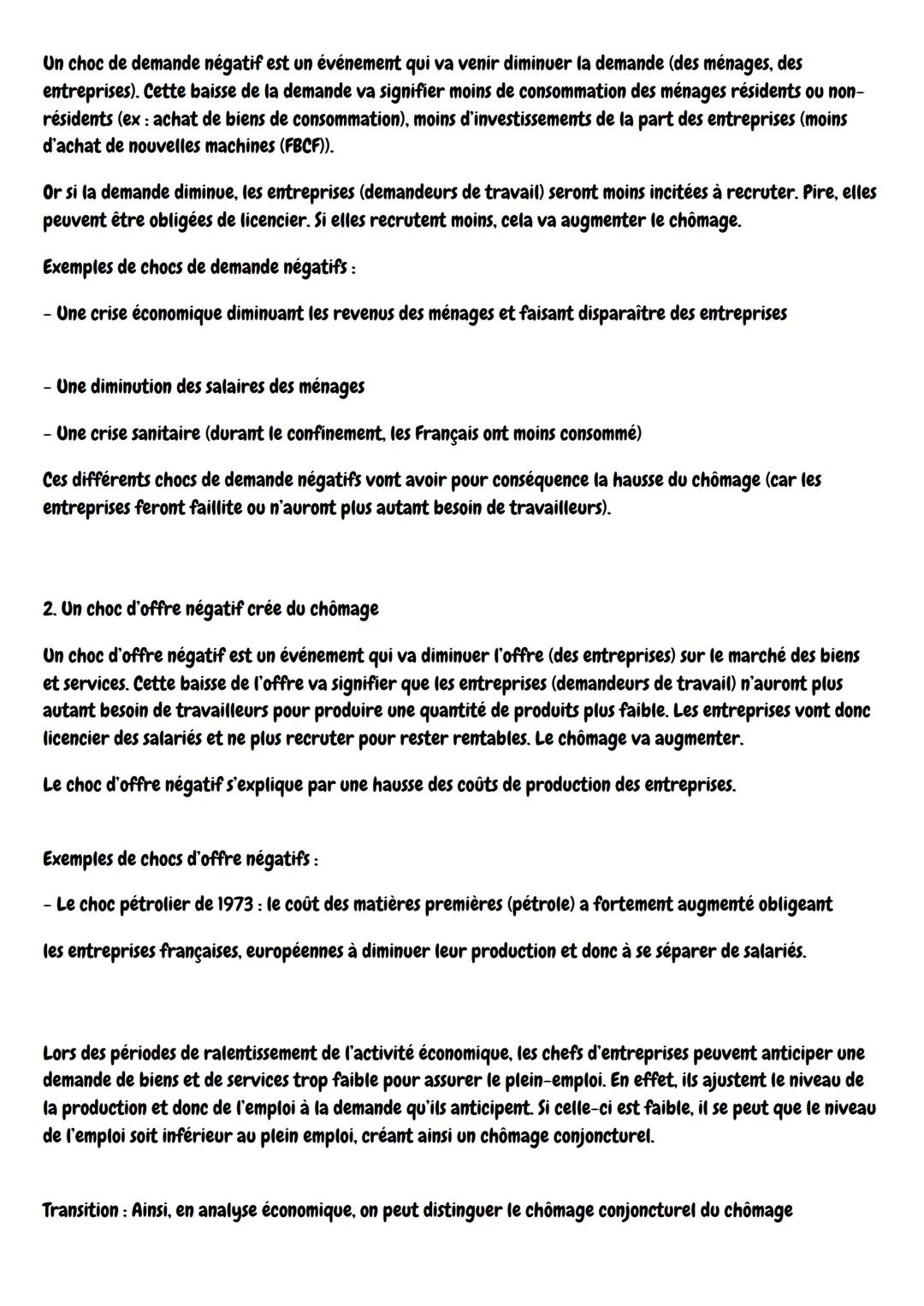 LOREM IPREM
Ses:
Comment lutter contre le chômage?
1/La mesure du chômage et du sous-emploi : des indicateurs pour
connaître la situation du
