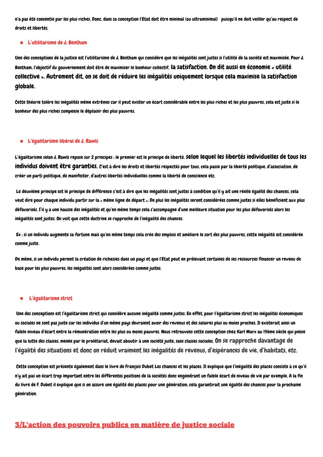 LOREM IFREM
Ses:
Quelles inégalités sont compatibles avec les différentes
conceptions de la justice sociale?
L'inégalité advient lorsqu'une