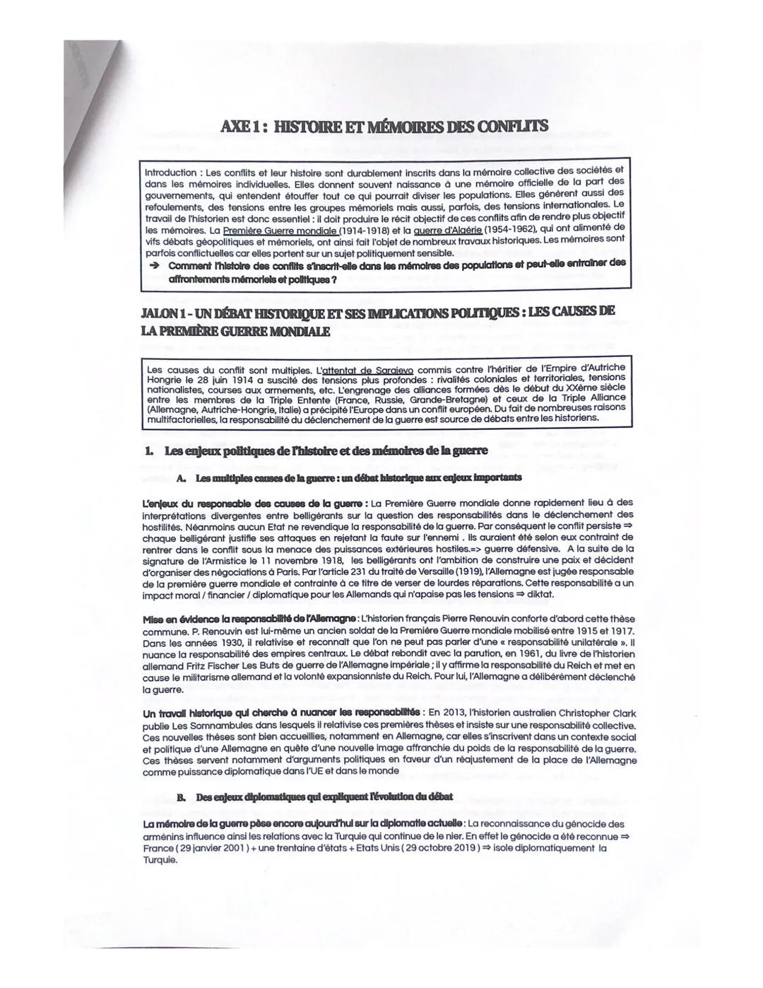 THÈME 3: HISTOIRE ET MÉMOIRES
Structure du
cours
Introduction
Qu'est ce que la mémoire?
→ Qu'est ce que l'histoire ?
1. Histoire et mémoire