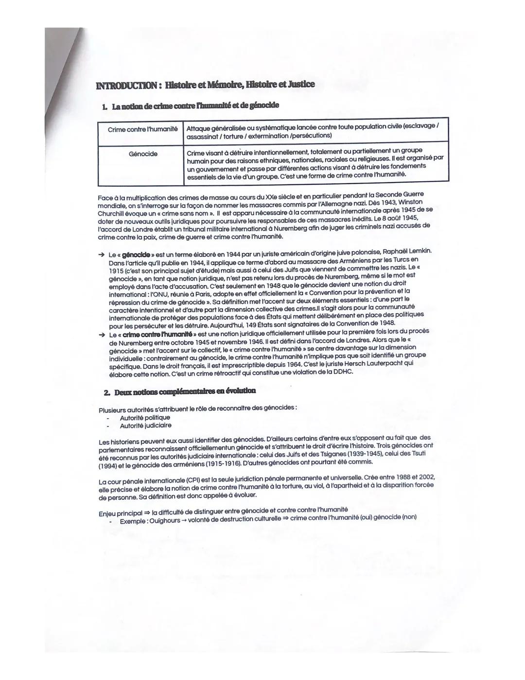 THÈME 3: HISTOIRE ET MÉMOIRES
Structure du
cours
Introduction
Qu'est ce que la mémoire?
→ Qu'est ce que l'histoire ?
1. Histoire et mémoire