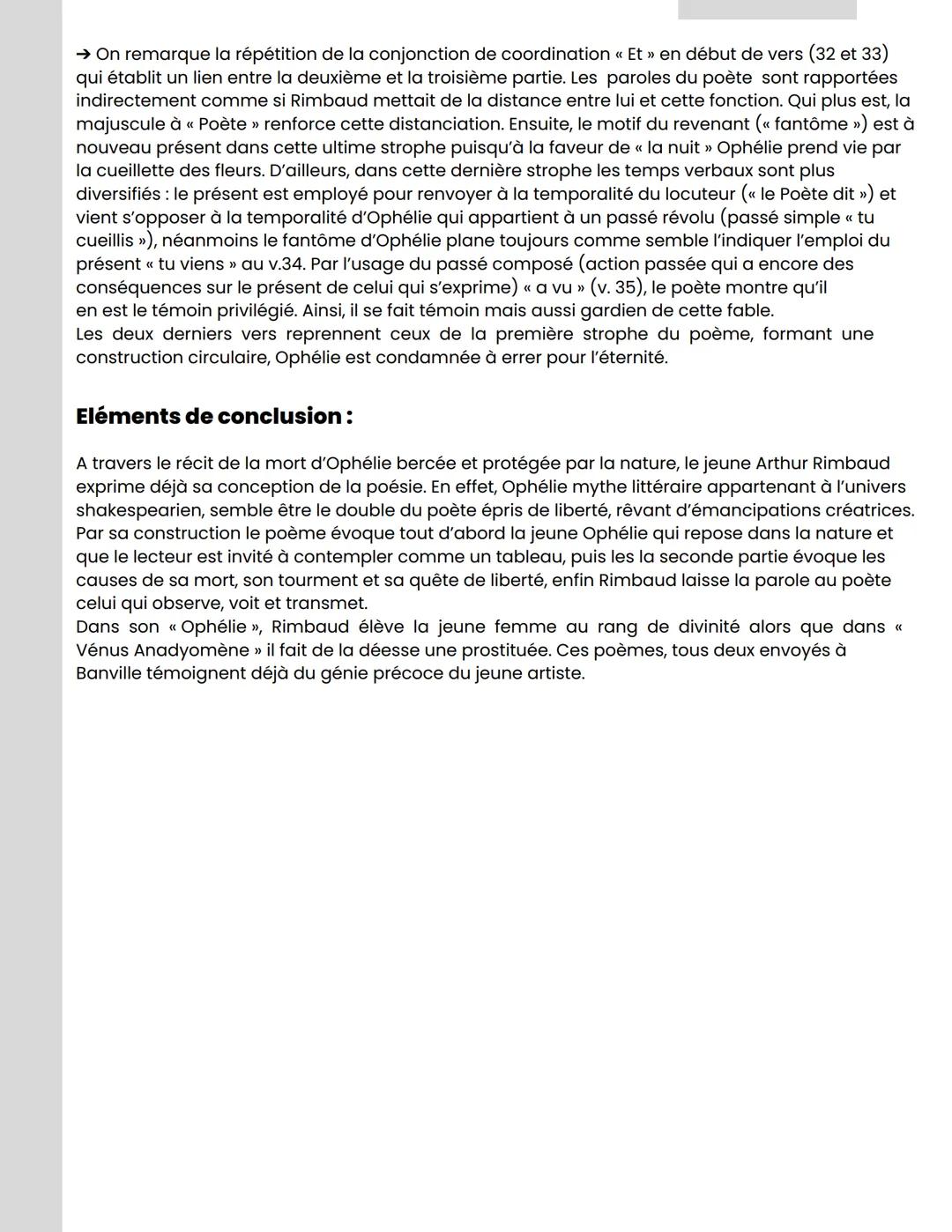 Ophélie Arthur Rimbaud
Introduction
Ophélie est un personnage littéraire issu de la tragédie Hamlet (1600) de W. Shakespeare.
Cette jeune fe