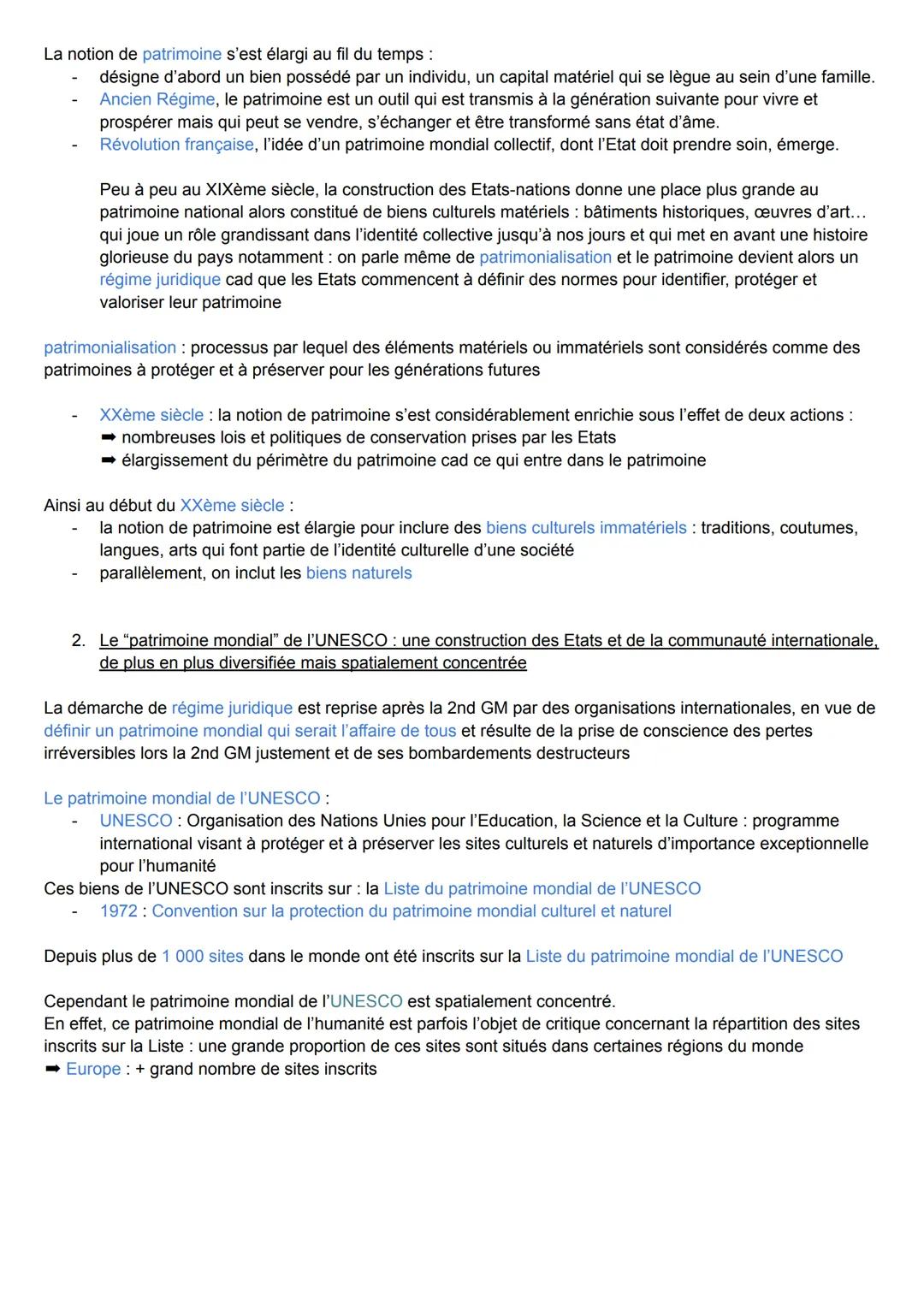 THÈME 4: Identifier, protéger et valoriser le patrimoine enjeux géopolitiques
L'étude de ce thème a un double objectif: connaître ce que rec