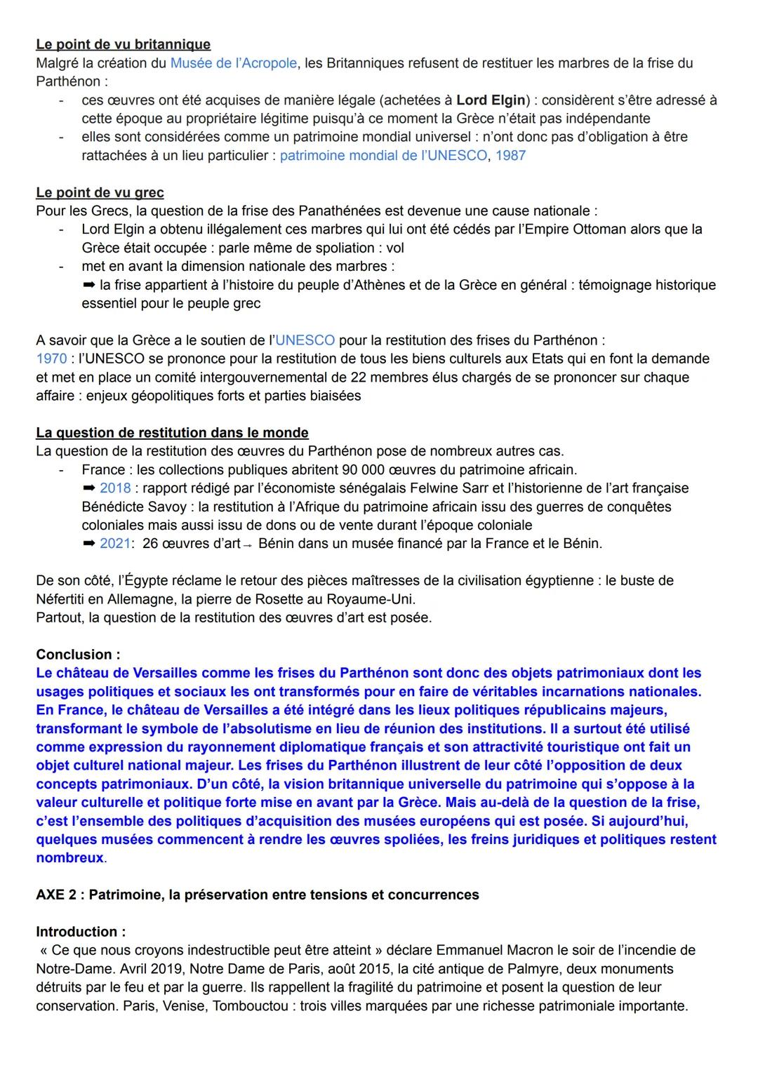 THÈME 4: Identifier, protéger et valoriser le patrimoine enjeux géopolitiques
L'étude de ce thème a un double objectif: connaître ce que rec