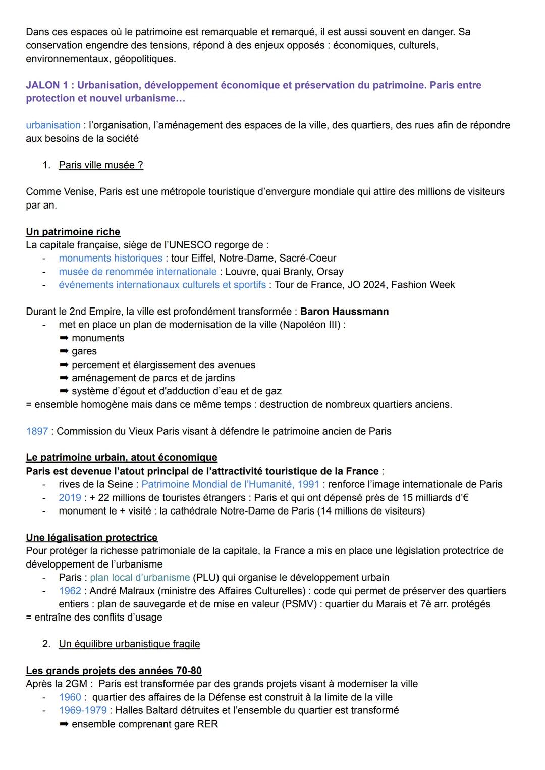 THÈME 4: Identifier, protéger et valoriser le patrimoine enjeux géopolitiques
L'étude de ce thème a un double objectif: connaître ce que rec