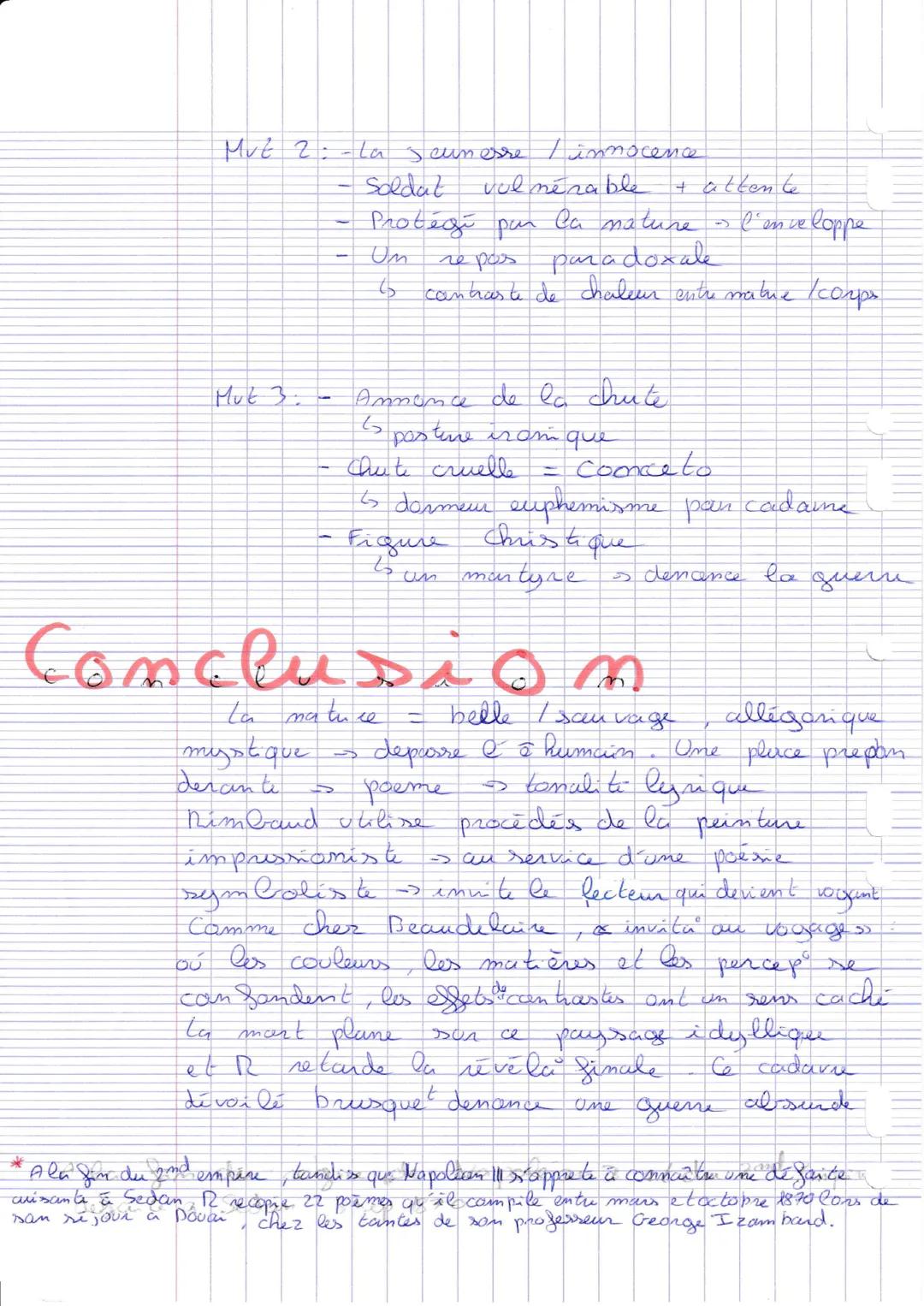 # LE Dormeur du Val
Intro:
cle dormeur du val» est un somet écup
pon Rimbaud en Octobre 1870, appartenant au
ec Second cahiers. Ce poème e
