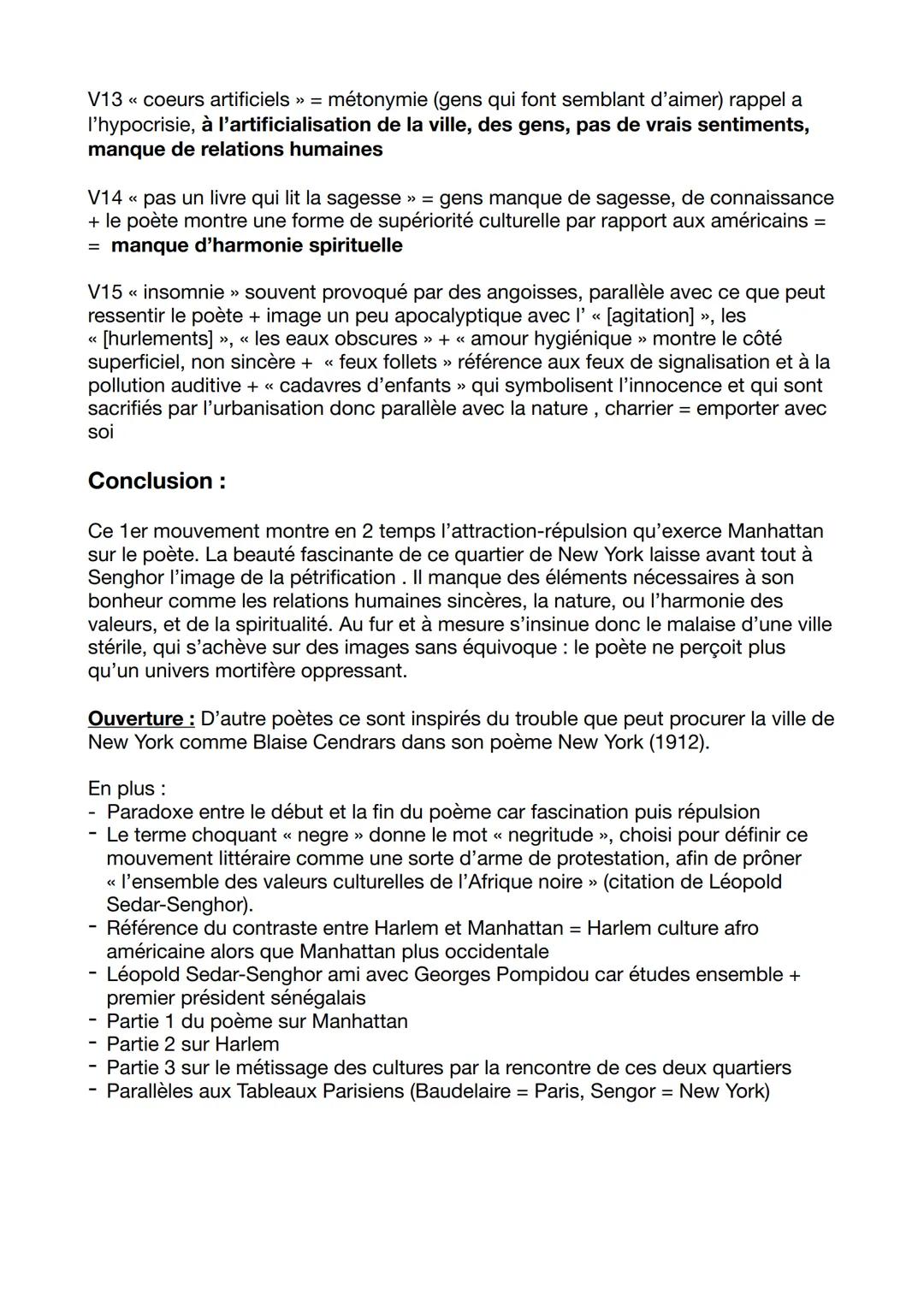 # BAC 4 - A New York de Léopold Sedar-Senghor
## PARTIE 1:
### Introduction:
Le poème << À New York >> est un poème en trois parties écrit