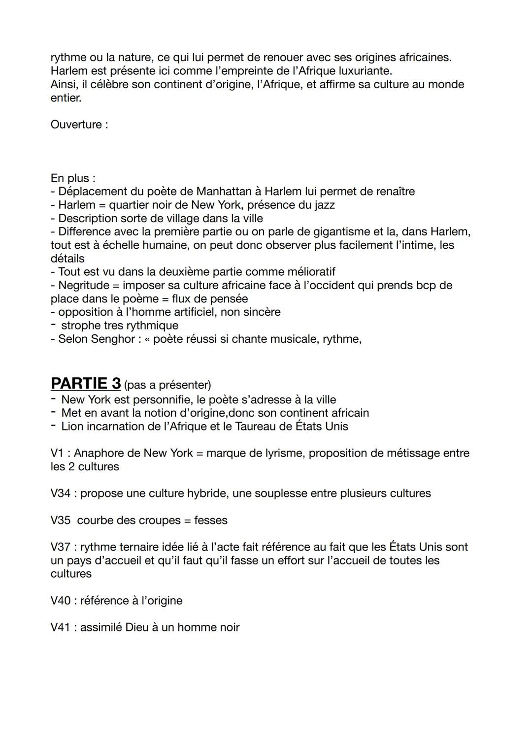 # BAC 4 - A New York de Léopold Sedar-Senghor
## PARTIE 1:
### Introduction:
Le poème << À New York >> est un poème en trois parties écrit